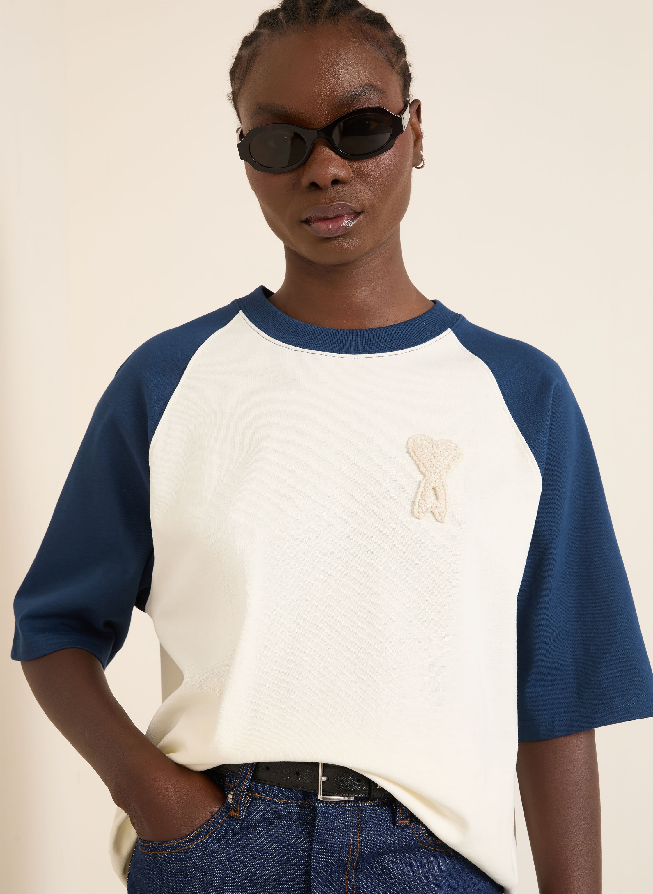 Thumbnail - Ami Paris T-Shirt blau