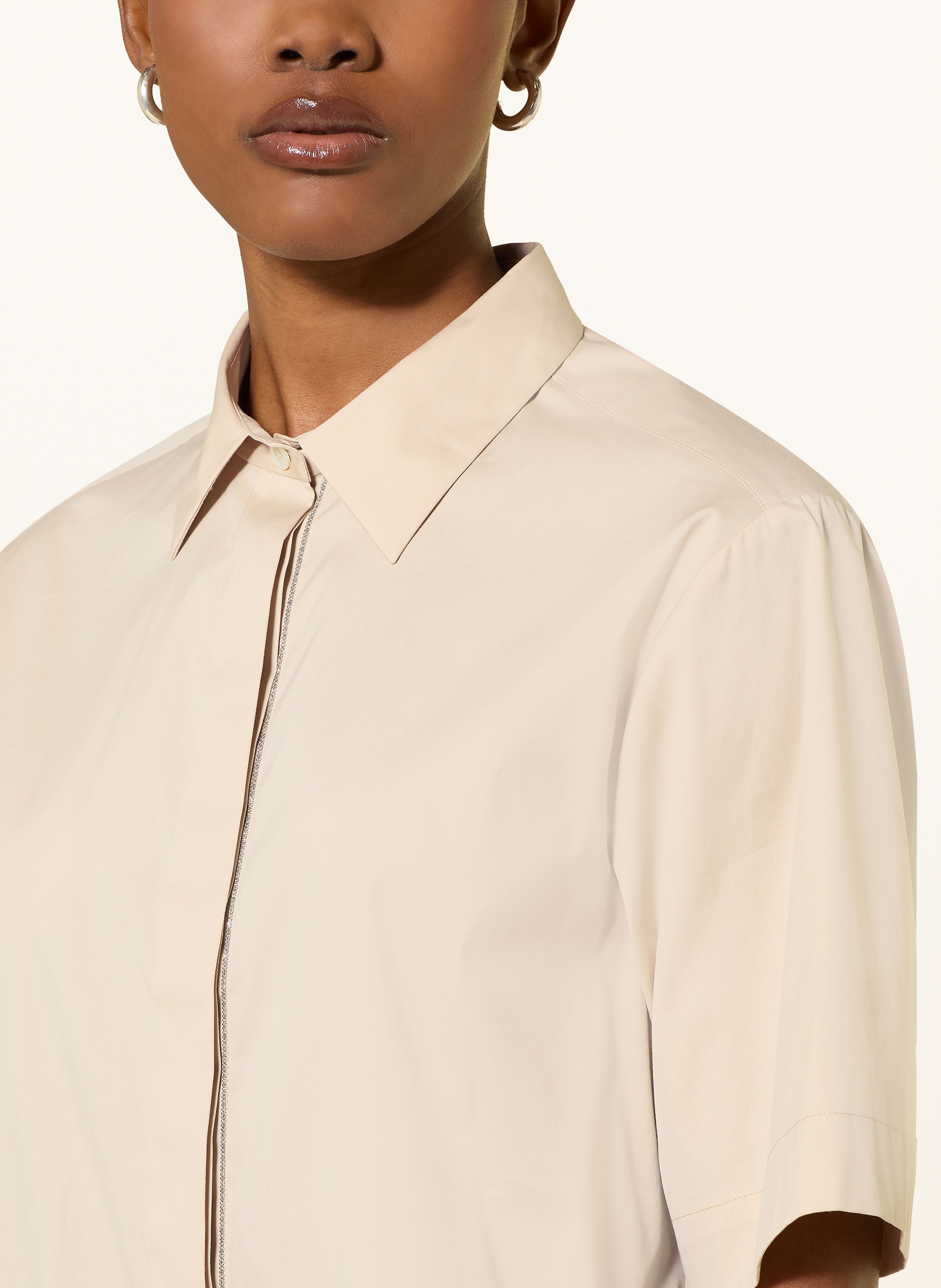 Thumbnail - Van Laack Hemdbluse Vl-Azika-Pb Mit Schmuckperlen beige