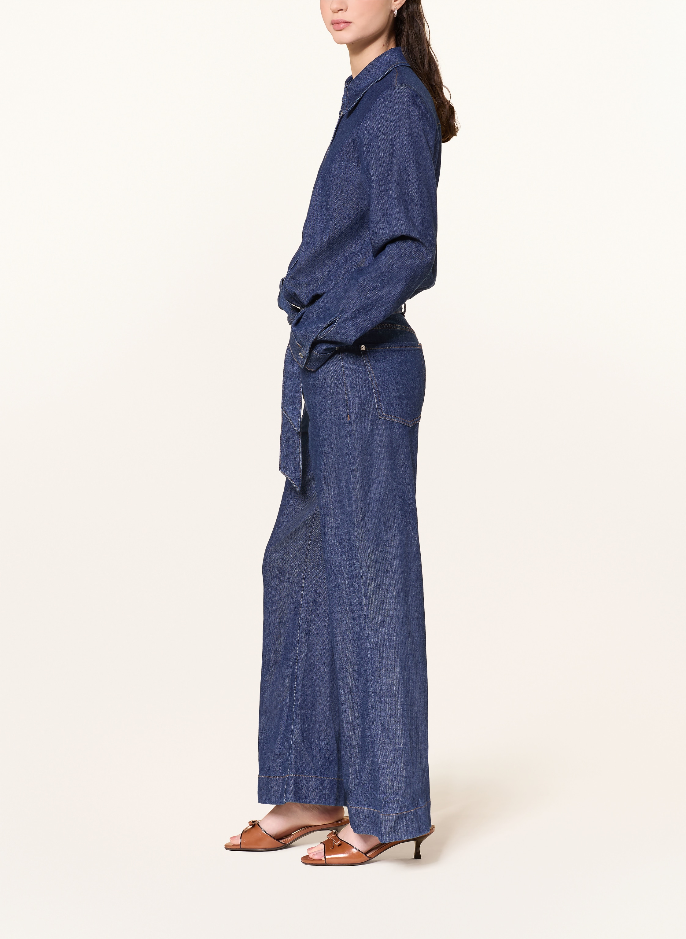 Thumbnail - 7 For All Mankind Jumpsuit Halona In Jeansoptik blau