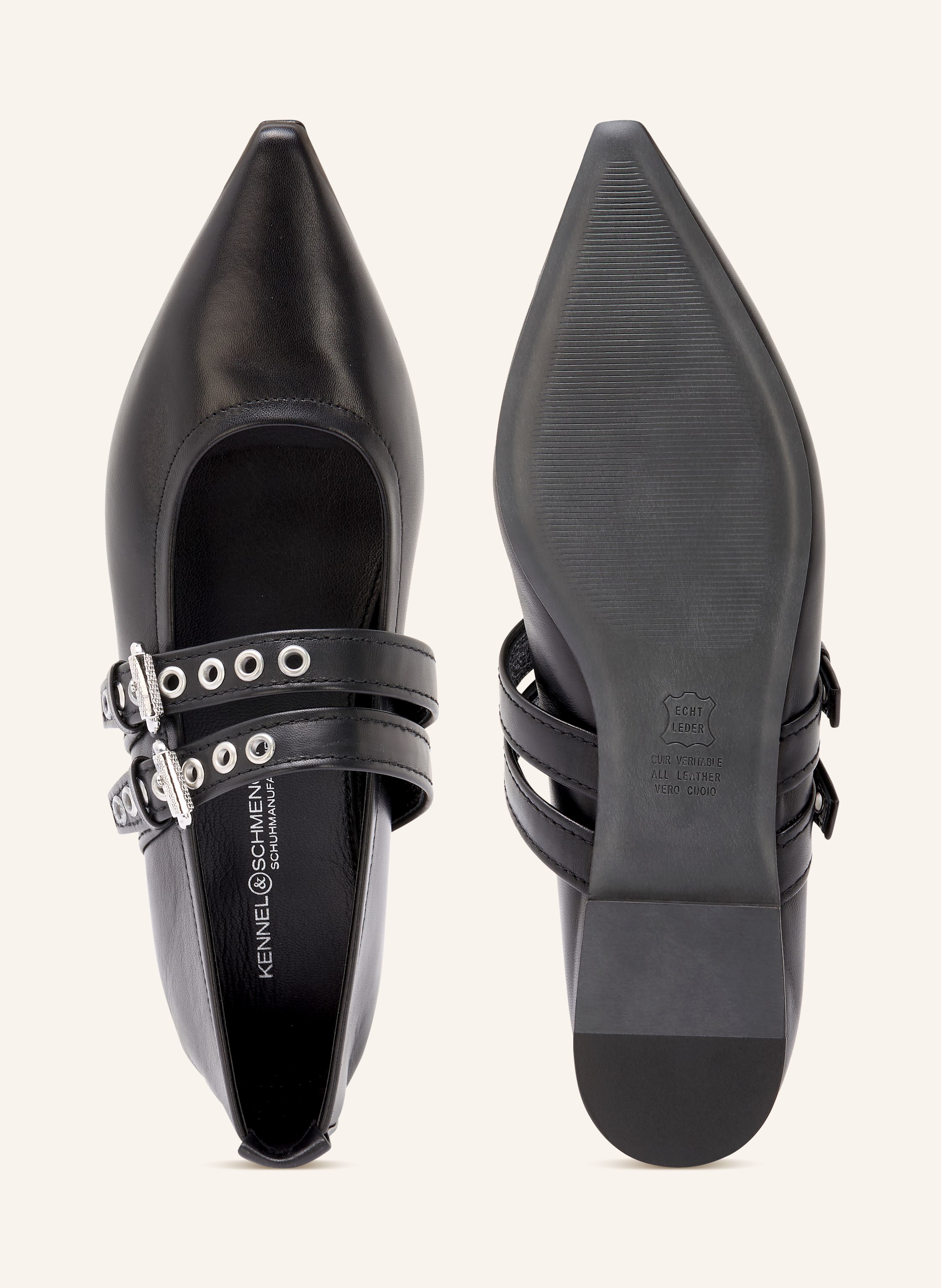 Thumbnail - Kennel & Schmenger Mary-Jane-Ballerinas Nika schwarz