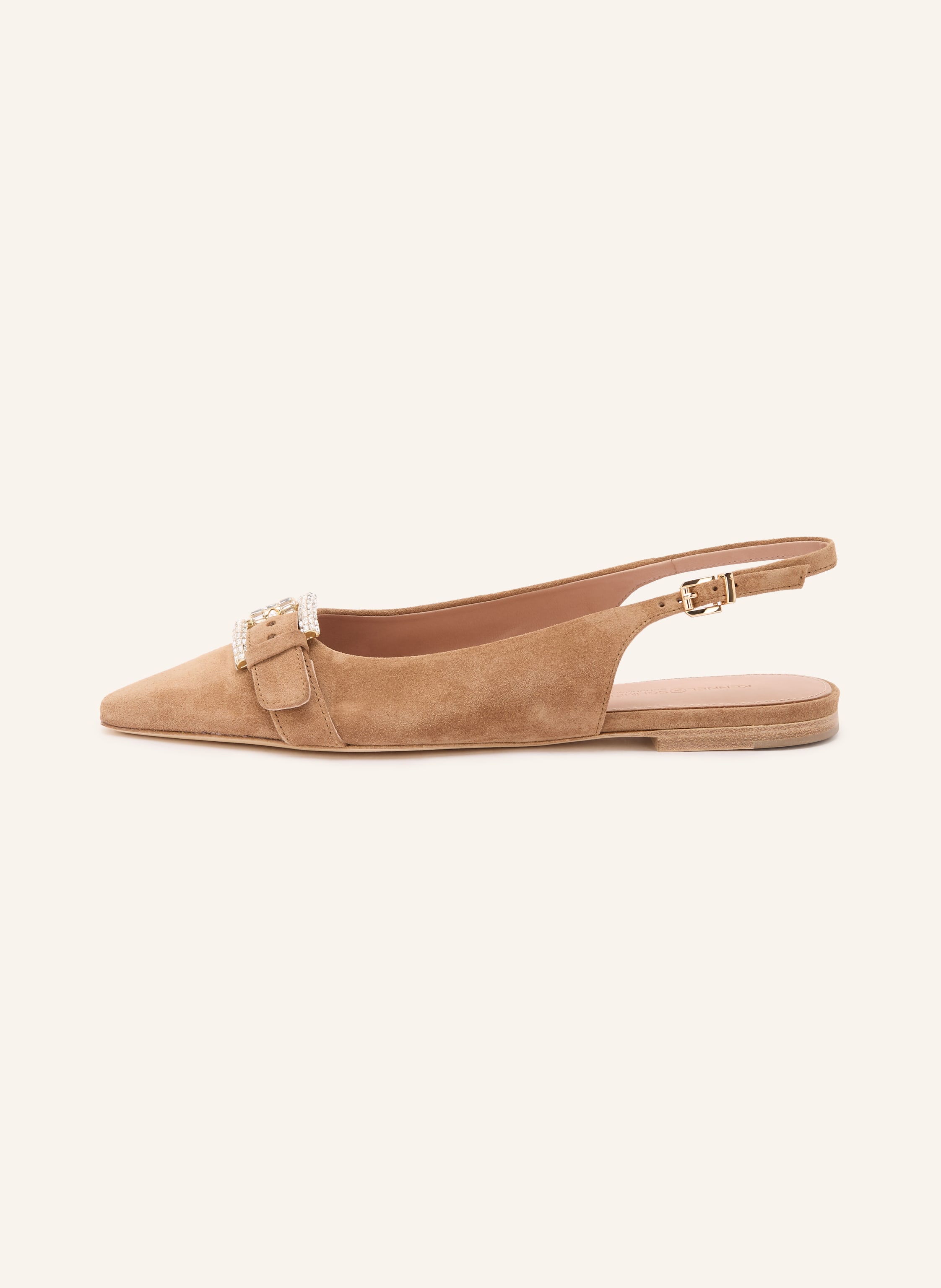 Thumbnail - Kennel & Schmenger Slingballerinas Nika Mit Schmucksteinen beige