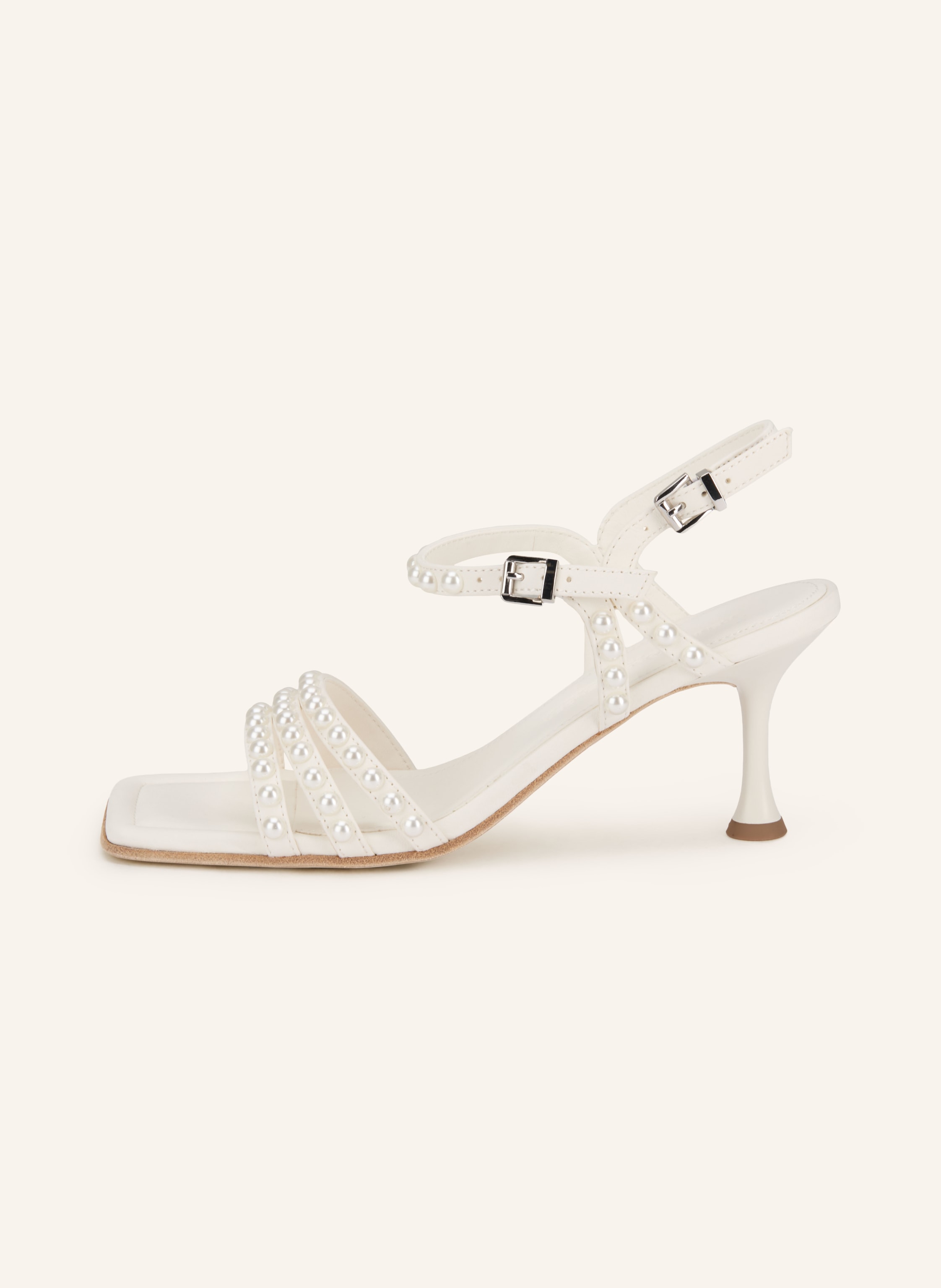Thumbnail - Kennel & Schmenger Sandaletten Mit Schmuckperlen weiss