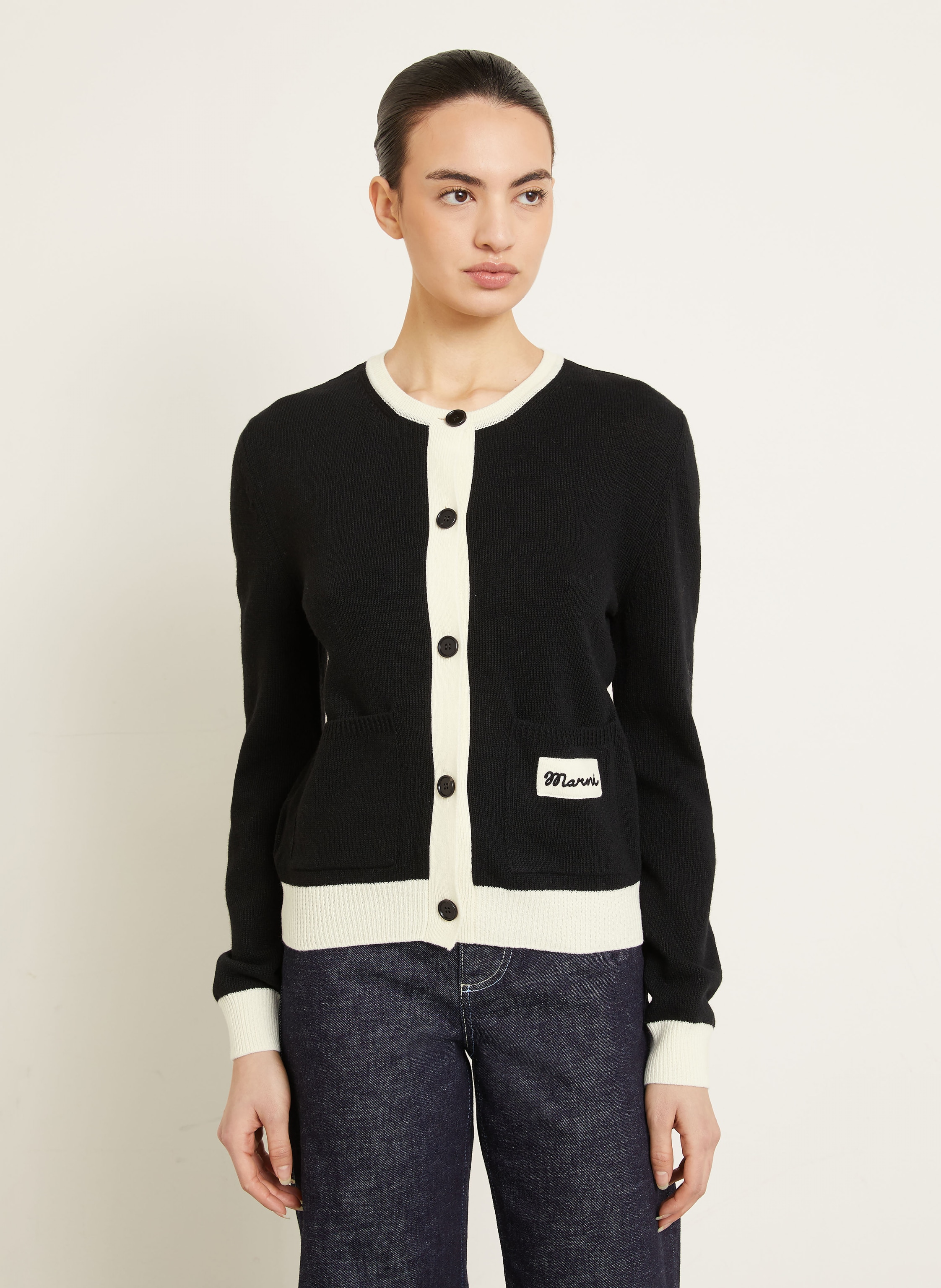 Thumbnail - Marni Strickjacke schwarz