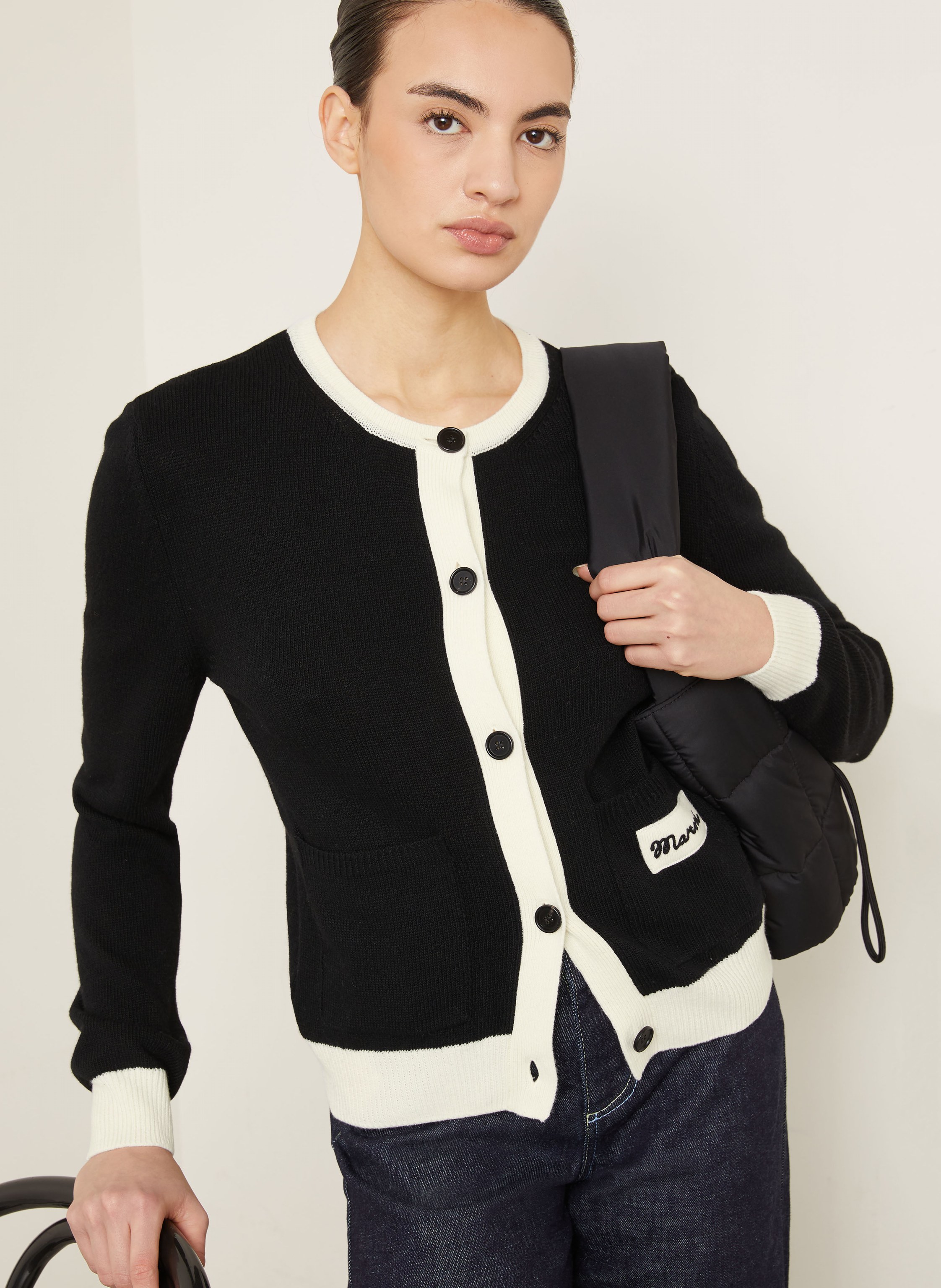 Thumbnail - Marni Strickjacke schwarz