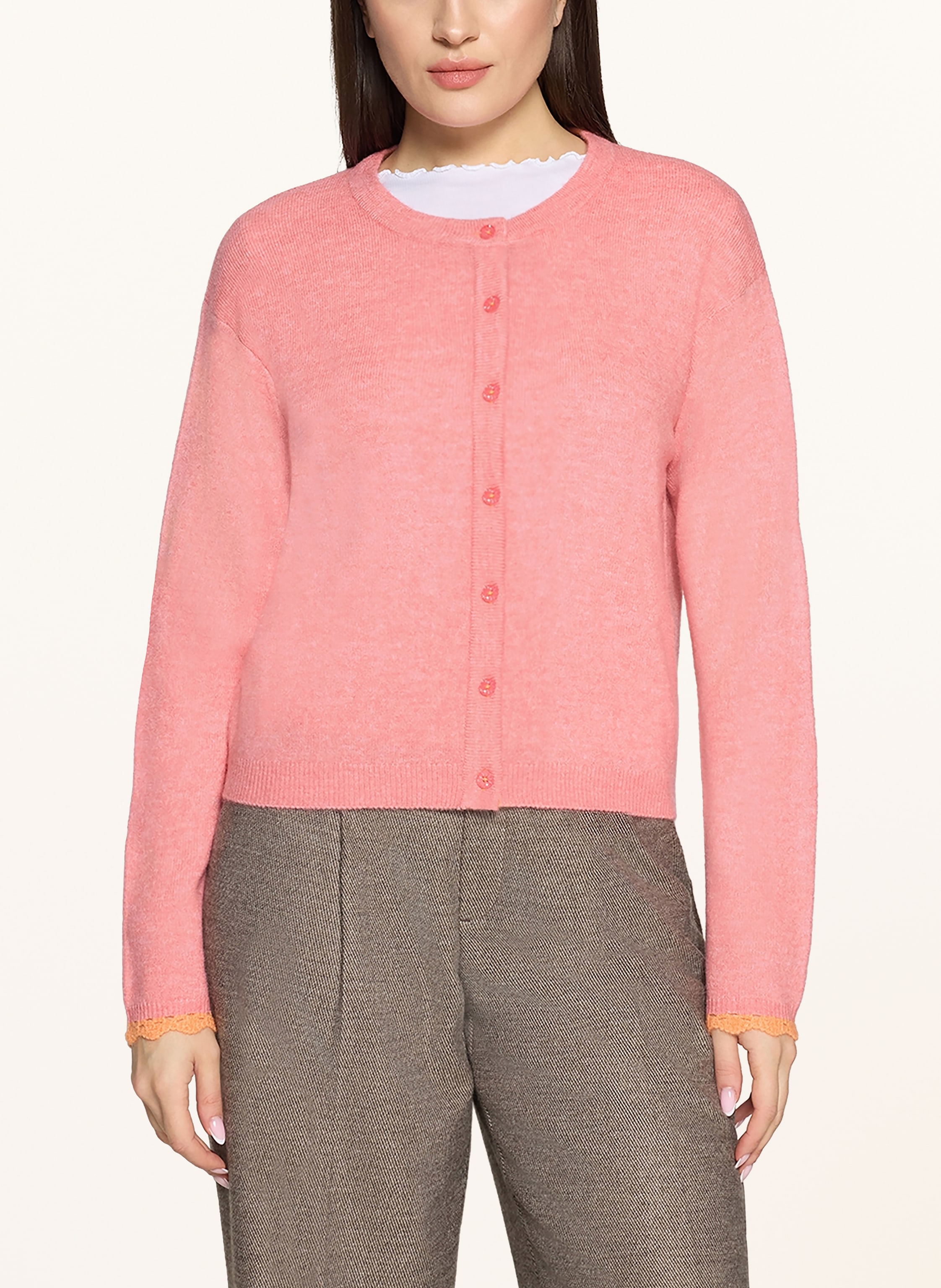 Thumbnail - Cartoon Strickjacke pink