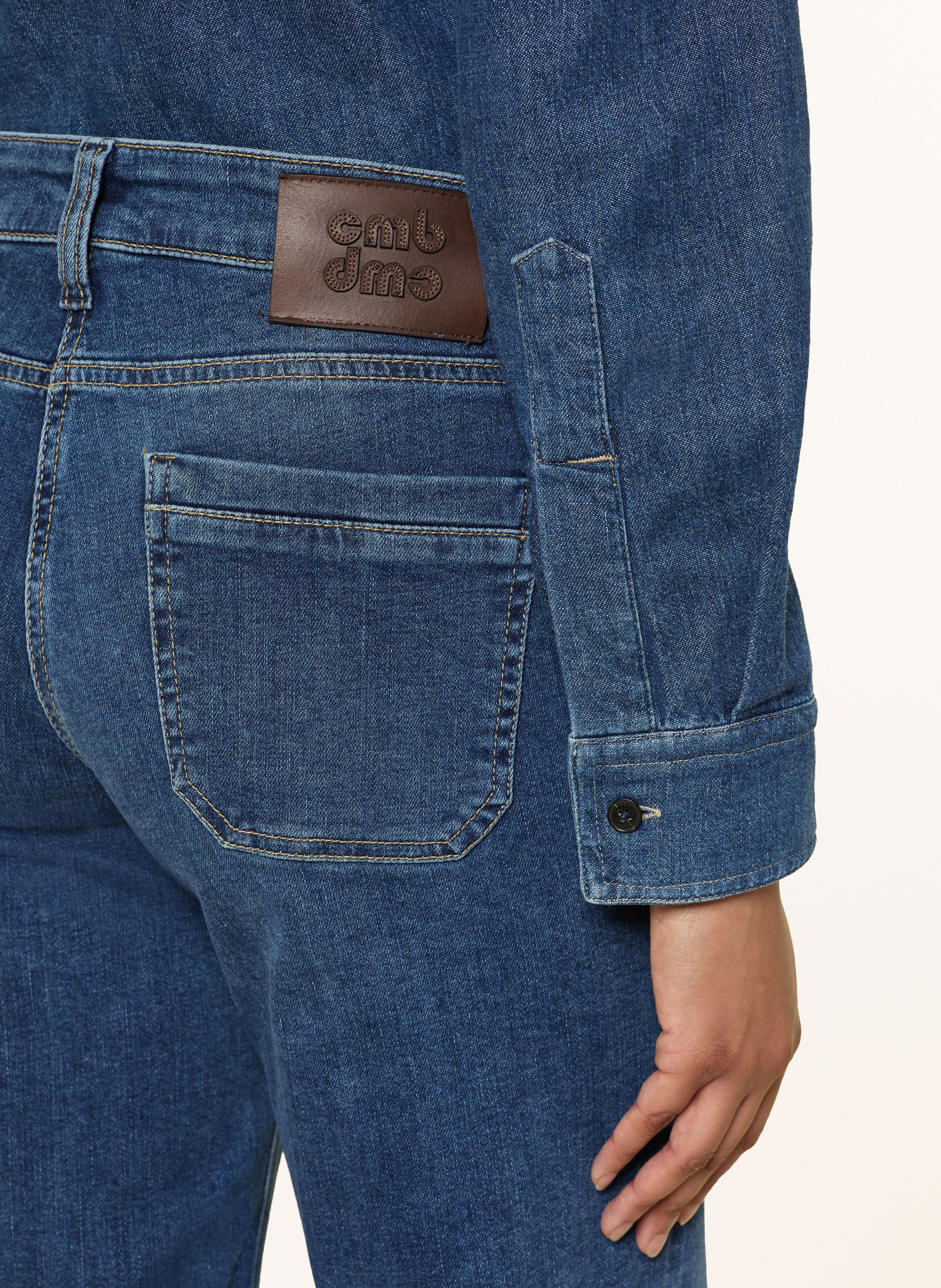 Thumbnail - Cambio Wide Leg Jeans Tess blau