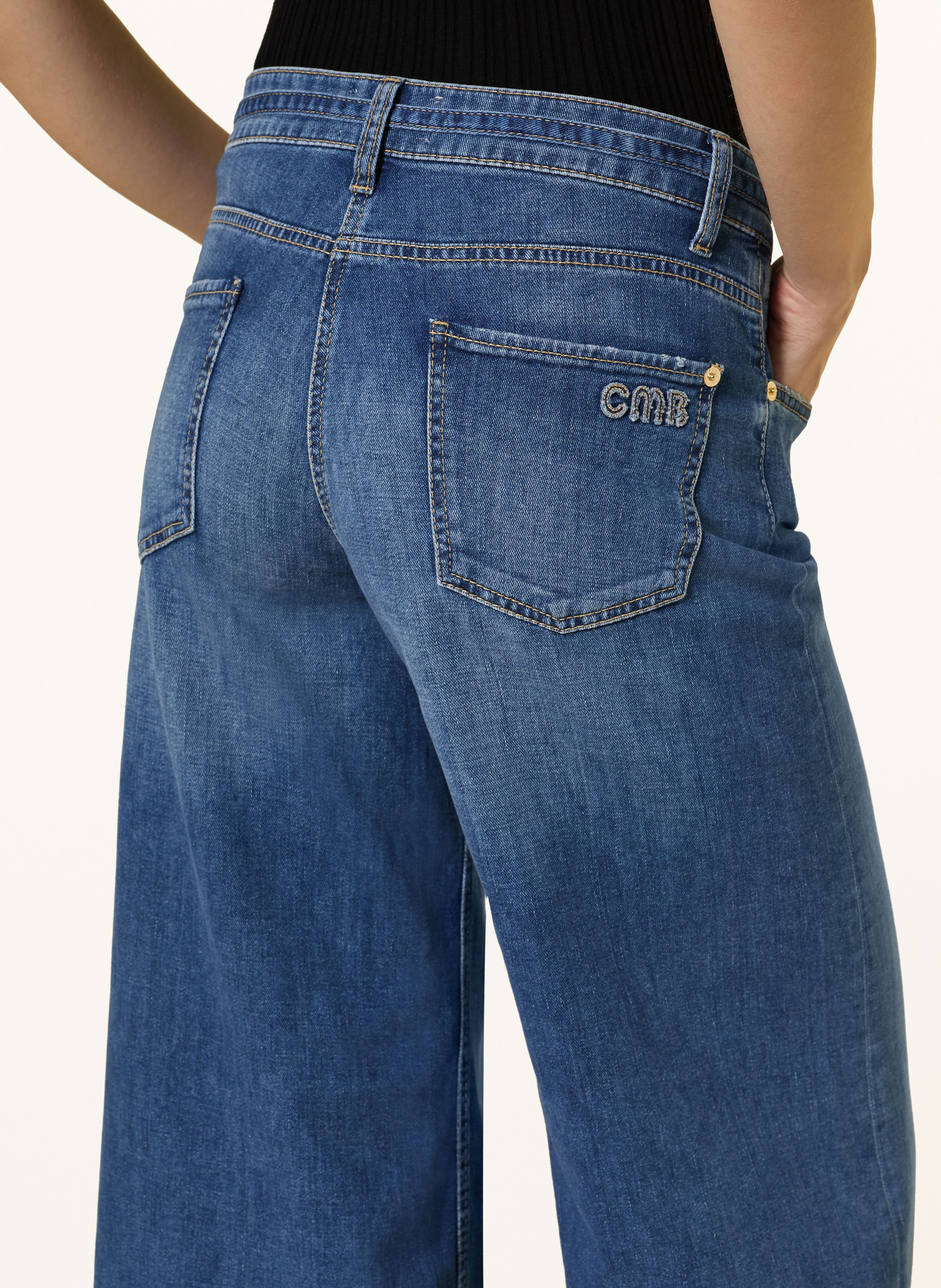 Thumbnail - Cambio Wide Leg Jeans Palazzo blau