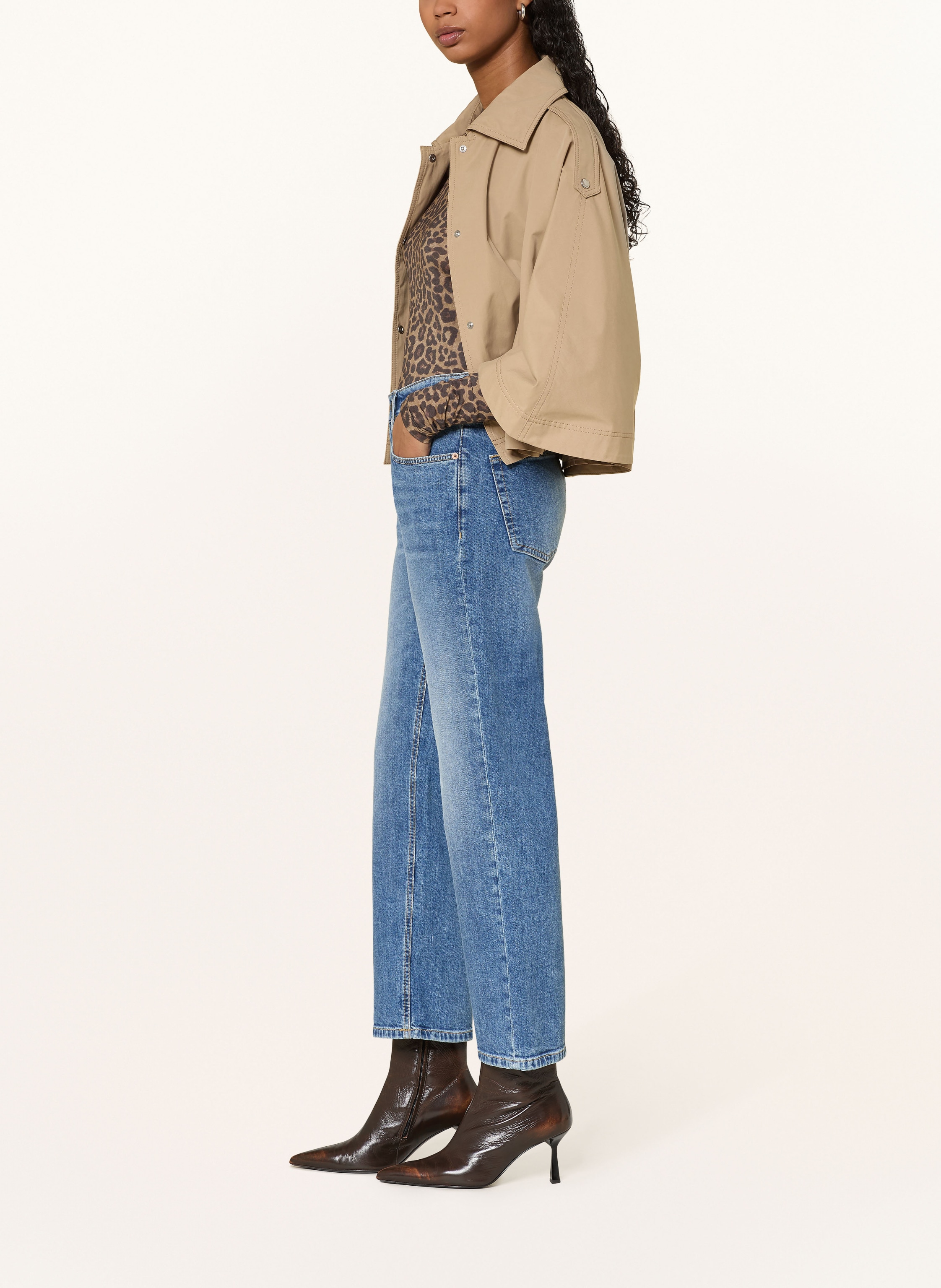 Thumbnail - Cambio Straight Jeans Gini blau