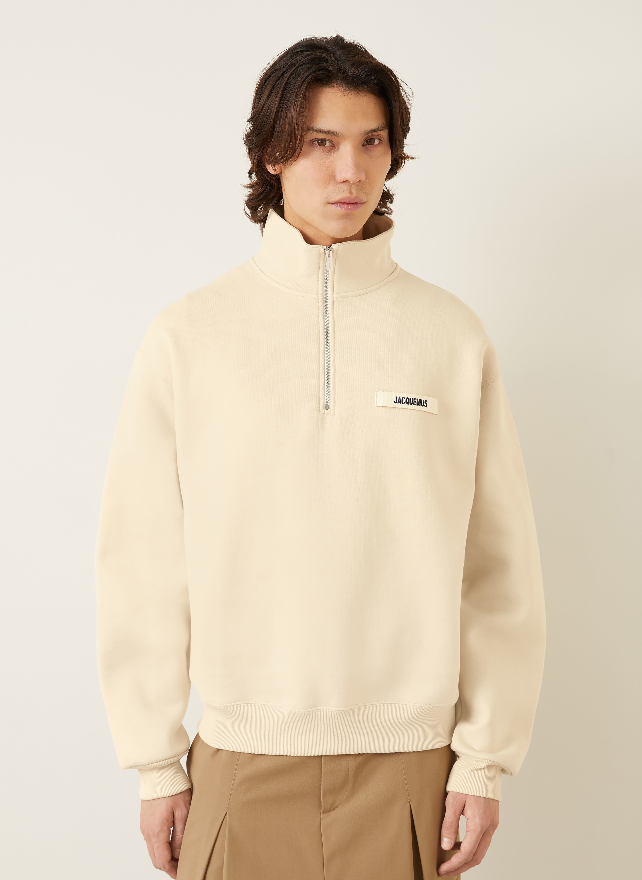 Thumbnail - Jacquemus Sweat-Troyer Le Camionneur Gros Grain beige