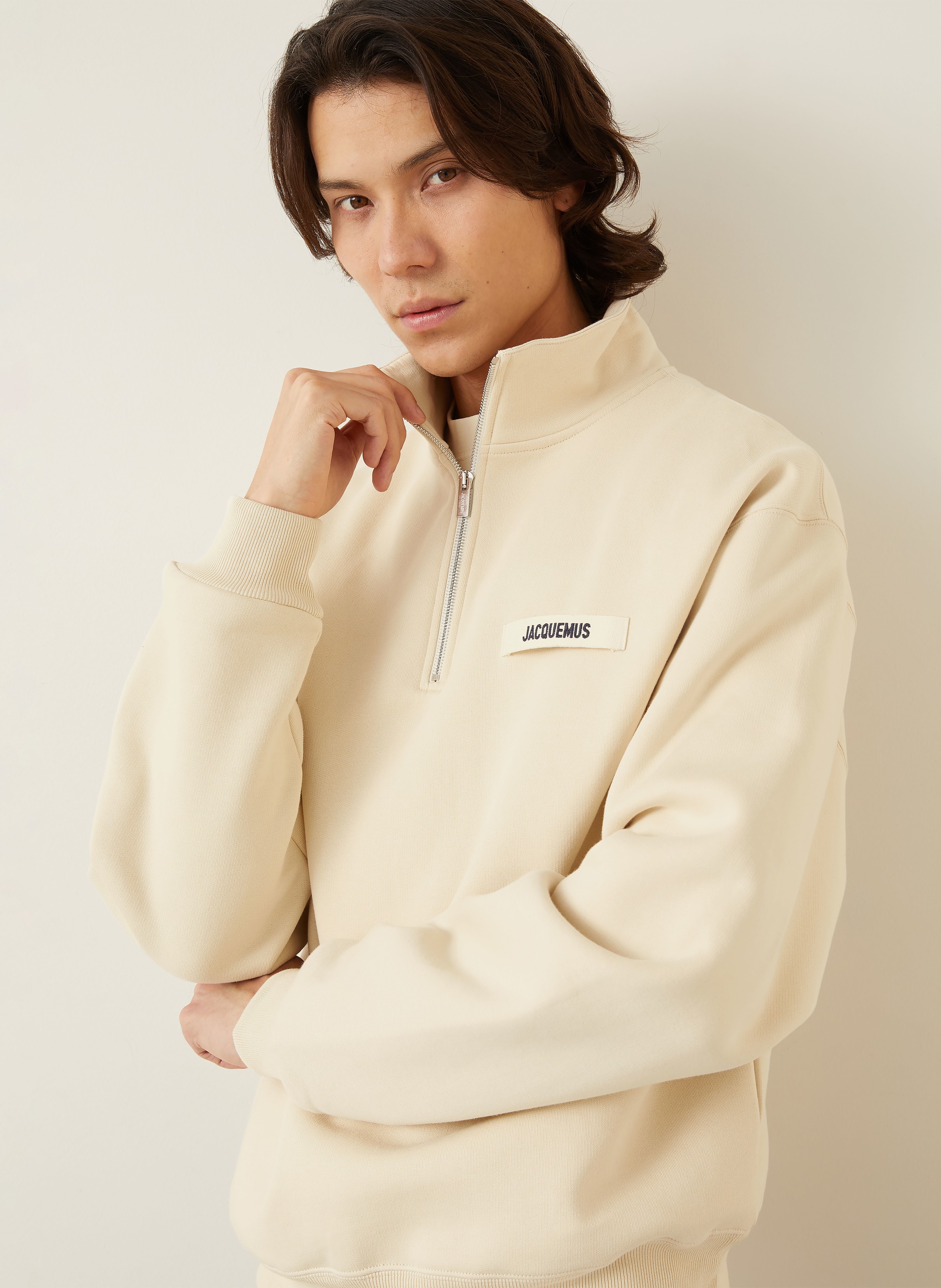 Thumbnail - Jacquemus Sweat-Troyer Le Camionneur Gros Grain beige