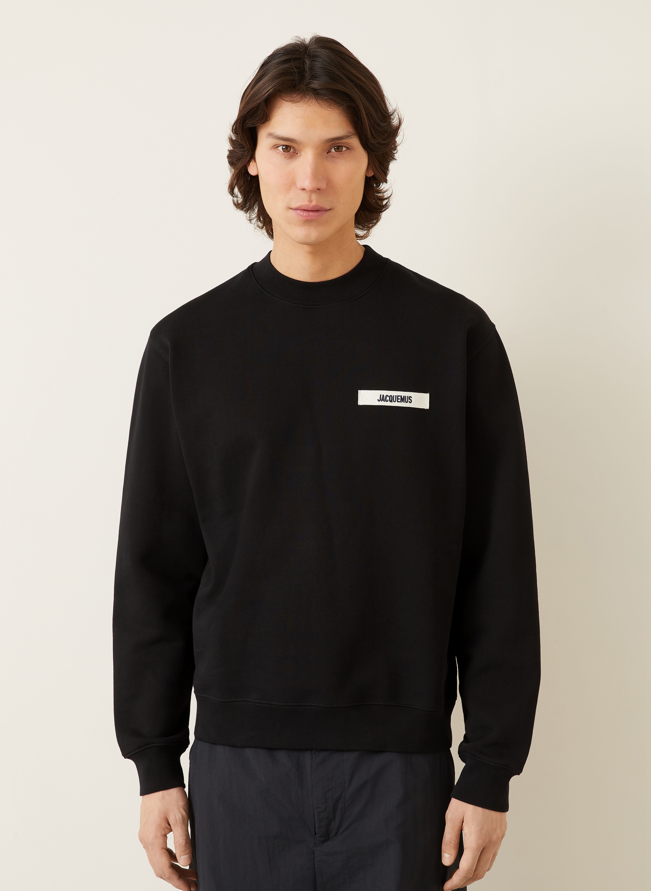 Thumbnail - Jacquemus Sweatshirt Le Sweatshirt Gros Grain schwarz