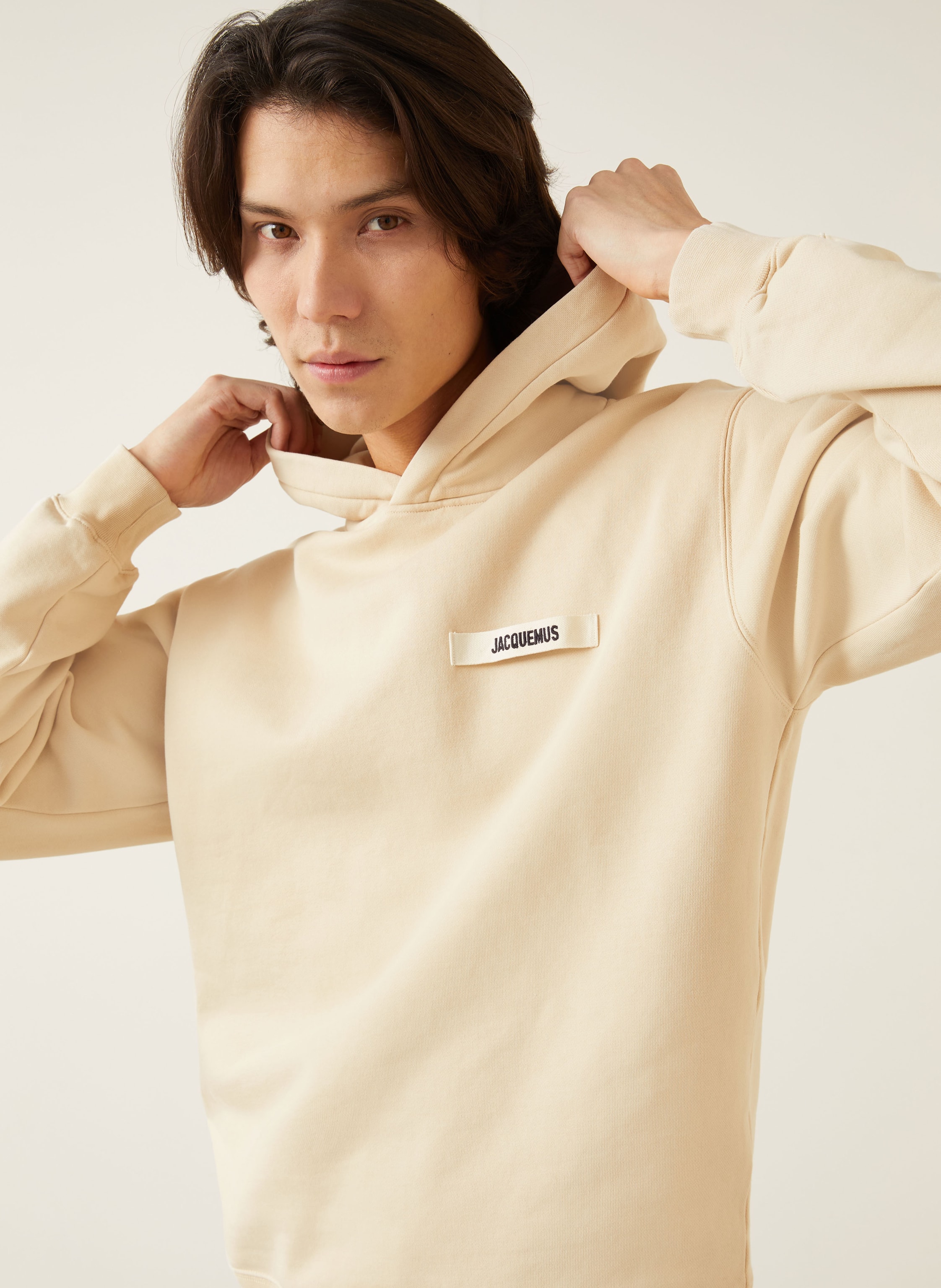 Thumbnail - Jacquemus Hoodie Le Hoodie Gros Grain beige