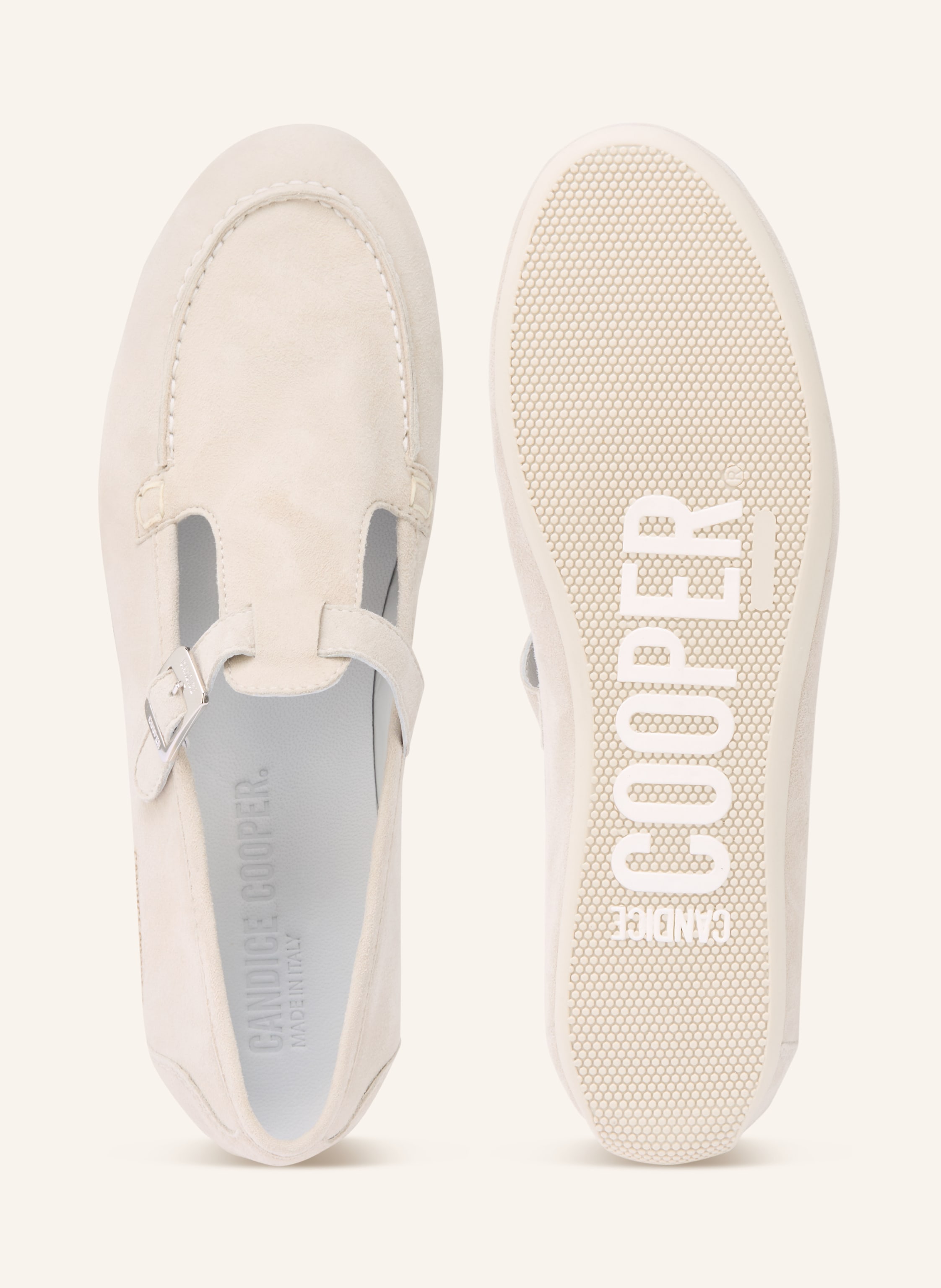 Thumbnail - Candice Cooper Mary-Jane-Loafer Rock Mok beige