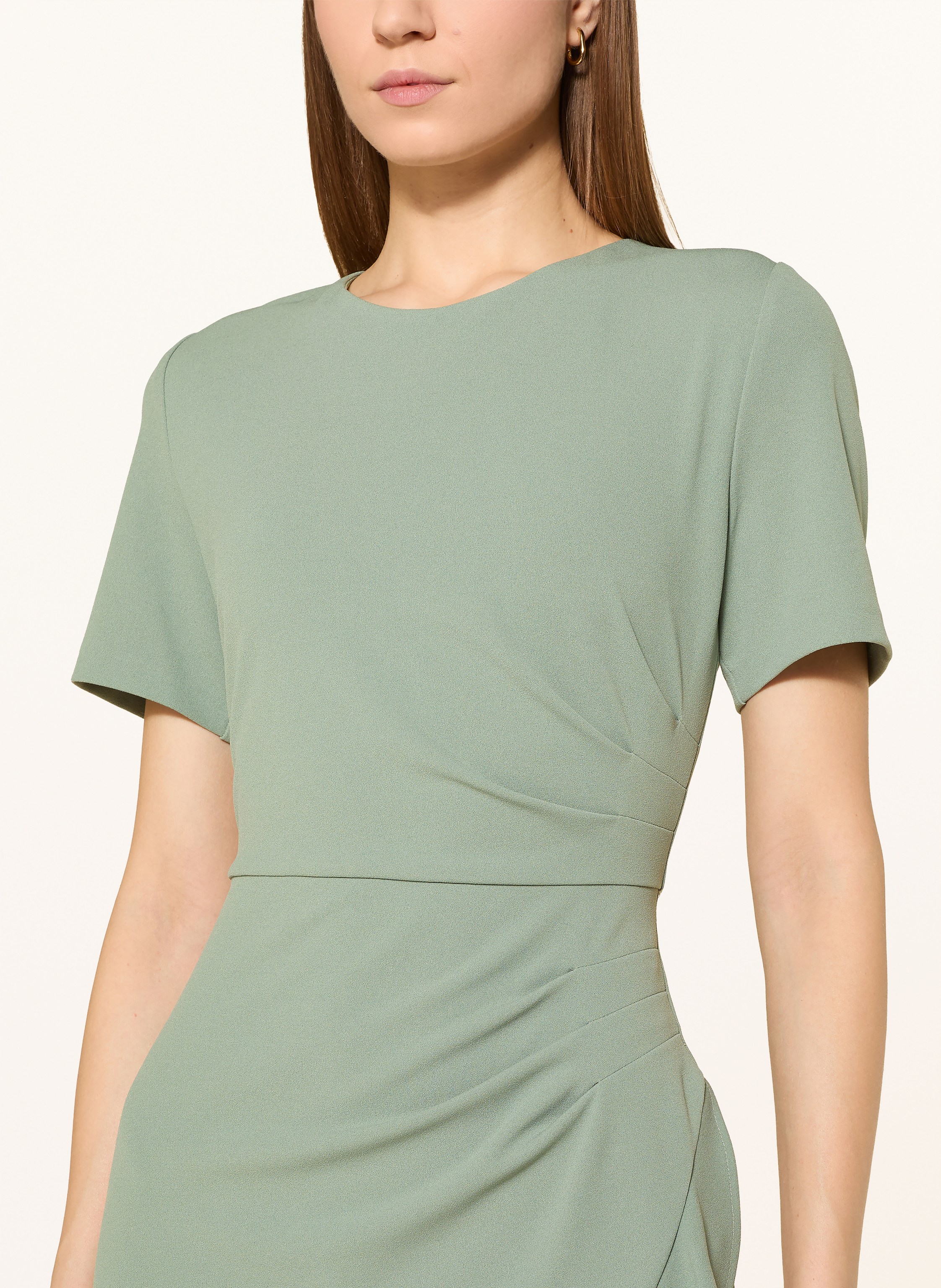 Thumbnail - Swing Cocktailkleid Mit Volants gruen