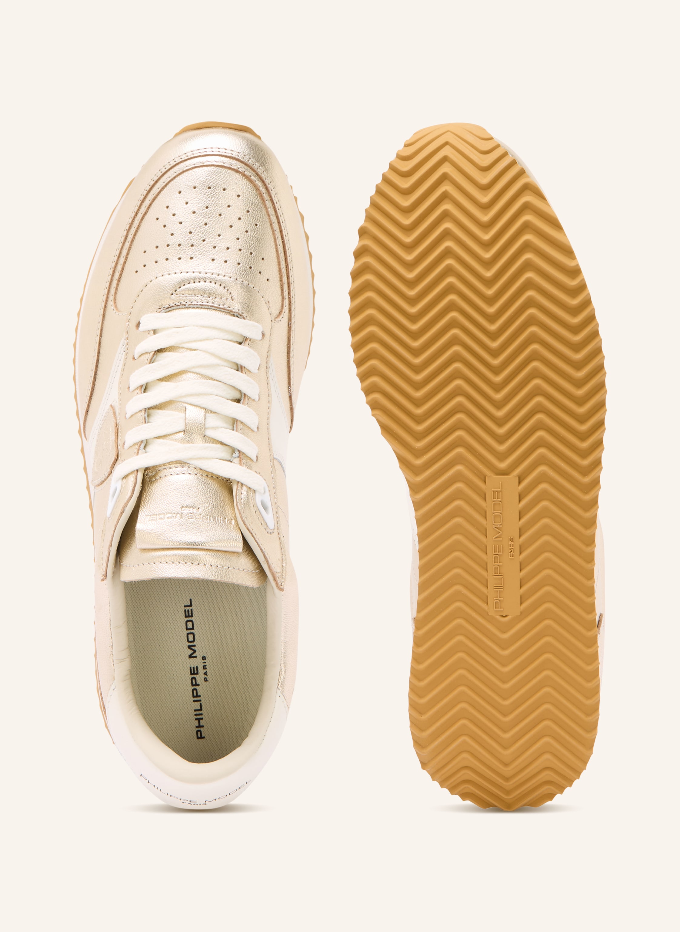 Thumbnail - Philippe Model Sneaker Blville Low gold