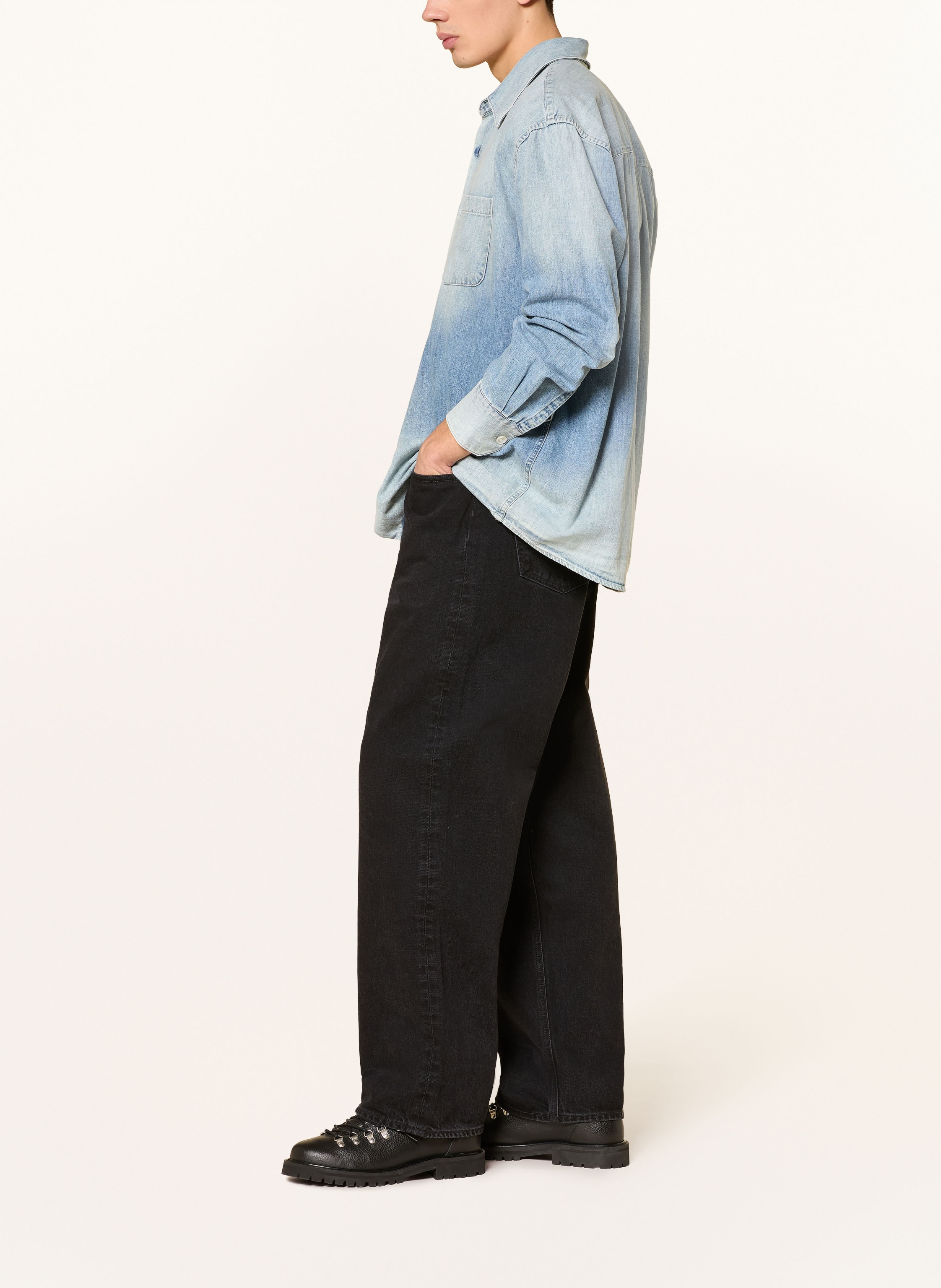 Thumbnail - Agolde Jeans Fusion Baggy Taper Fit schwarz