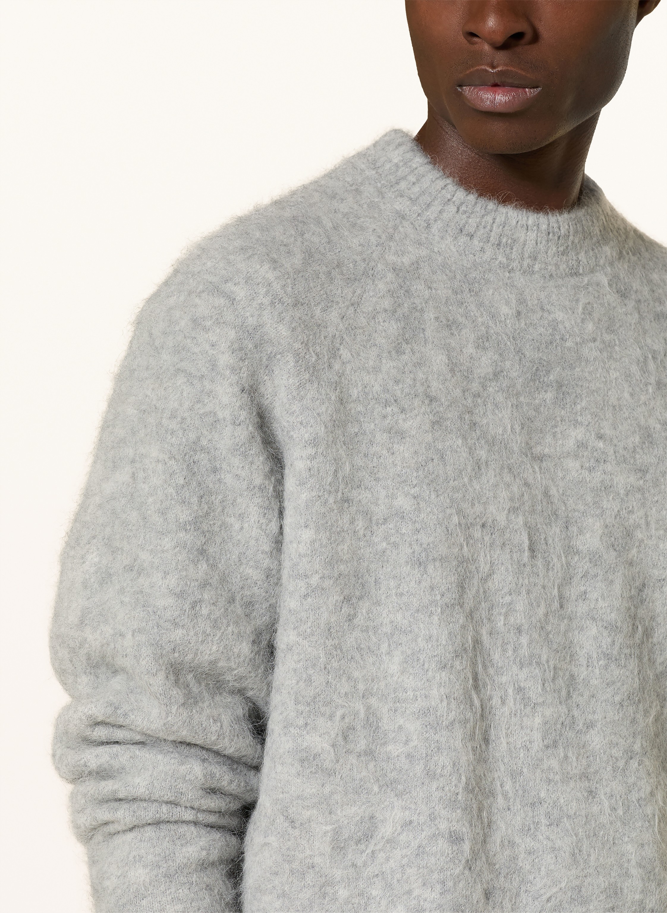 Thumbnail - About:Blank Pullover Aus Alpaka grau