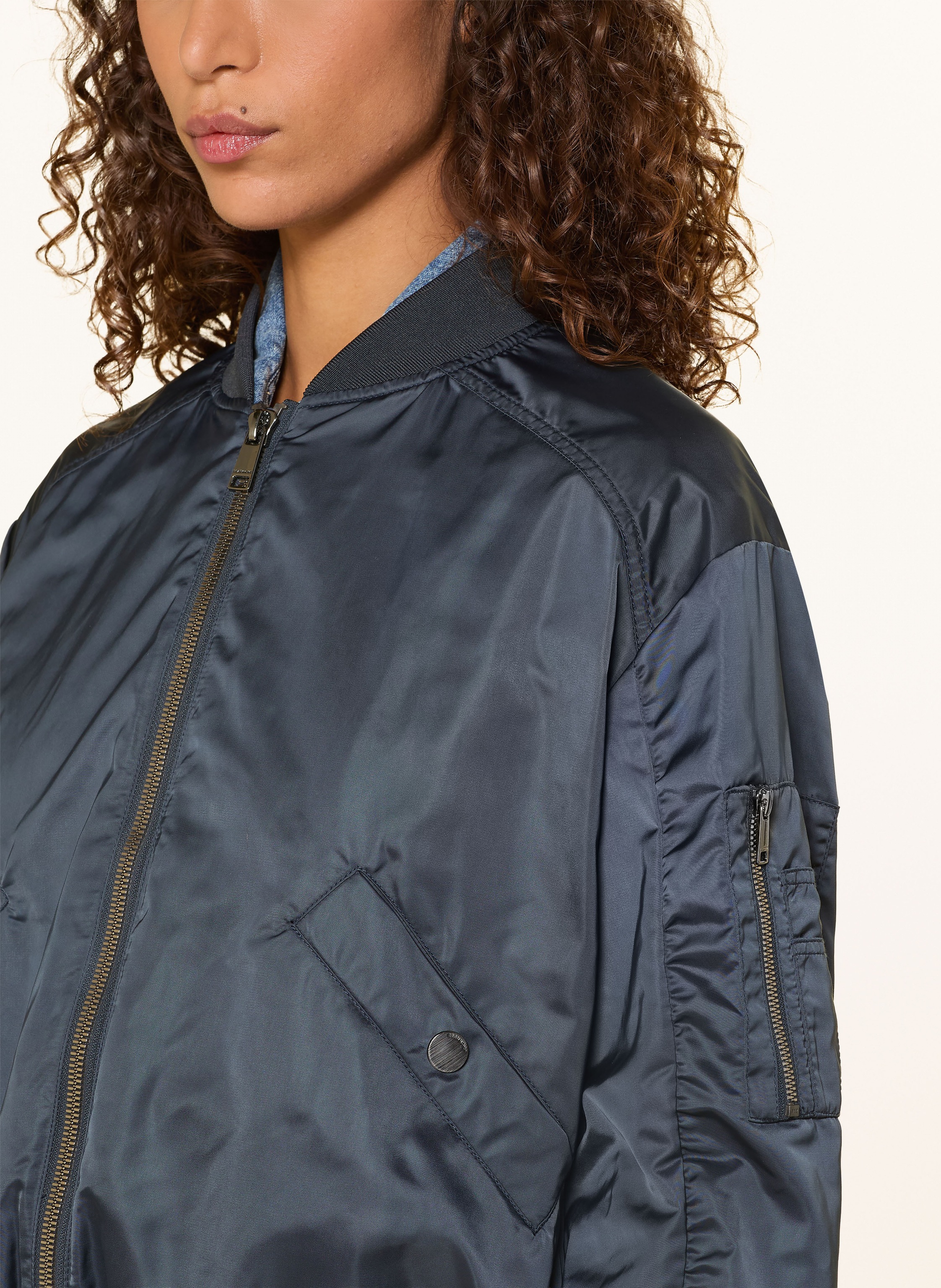 Thumbnail - Beaumont Satinblouson Jody blau