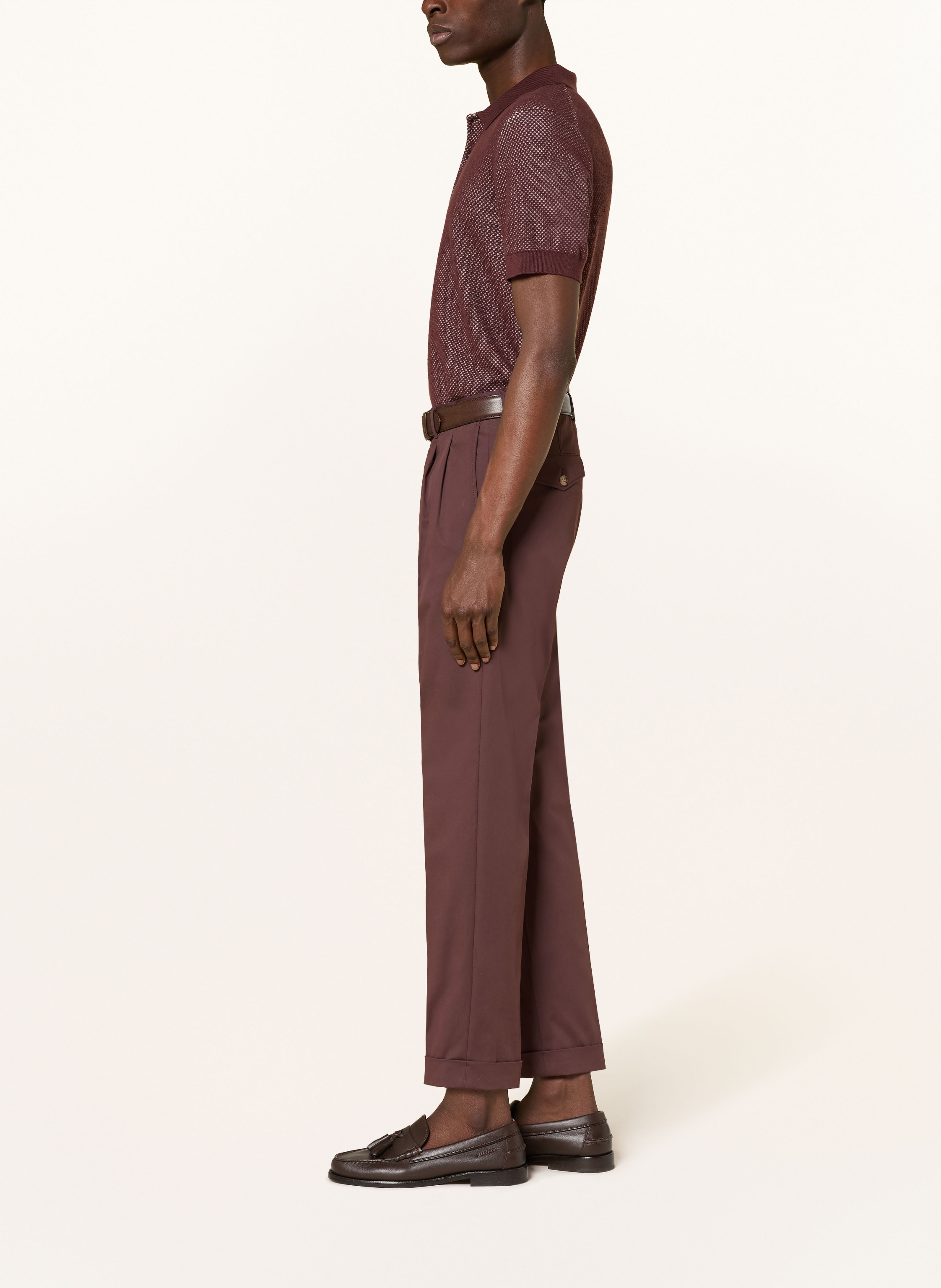 Thumbnail - Windsor. Anzughose Extra Slim Fit rot