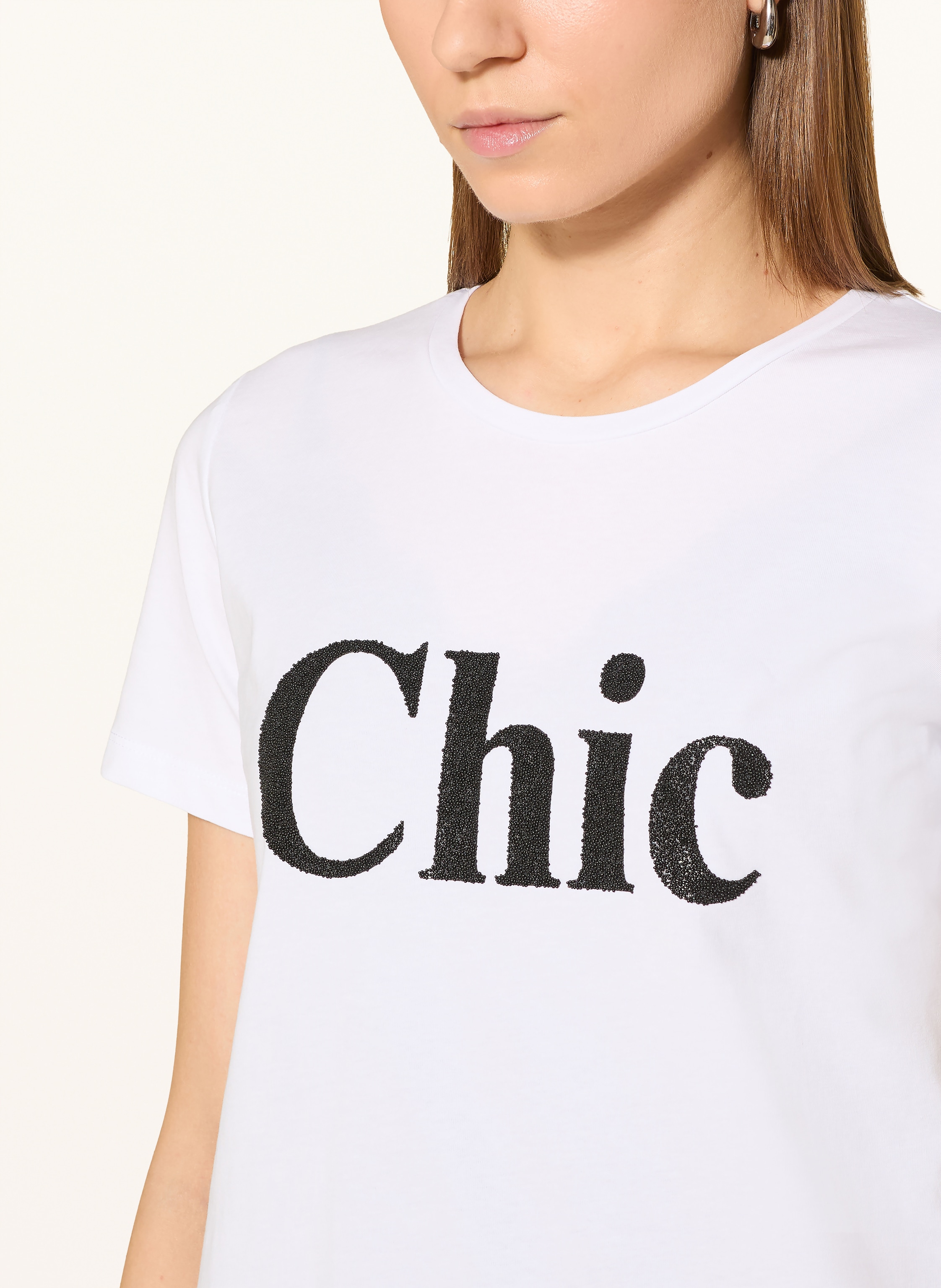 Thumbnail - More & More T-Shirt Mit Schmucksteinen weiss