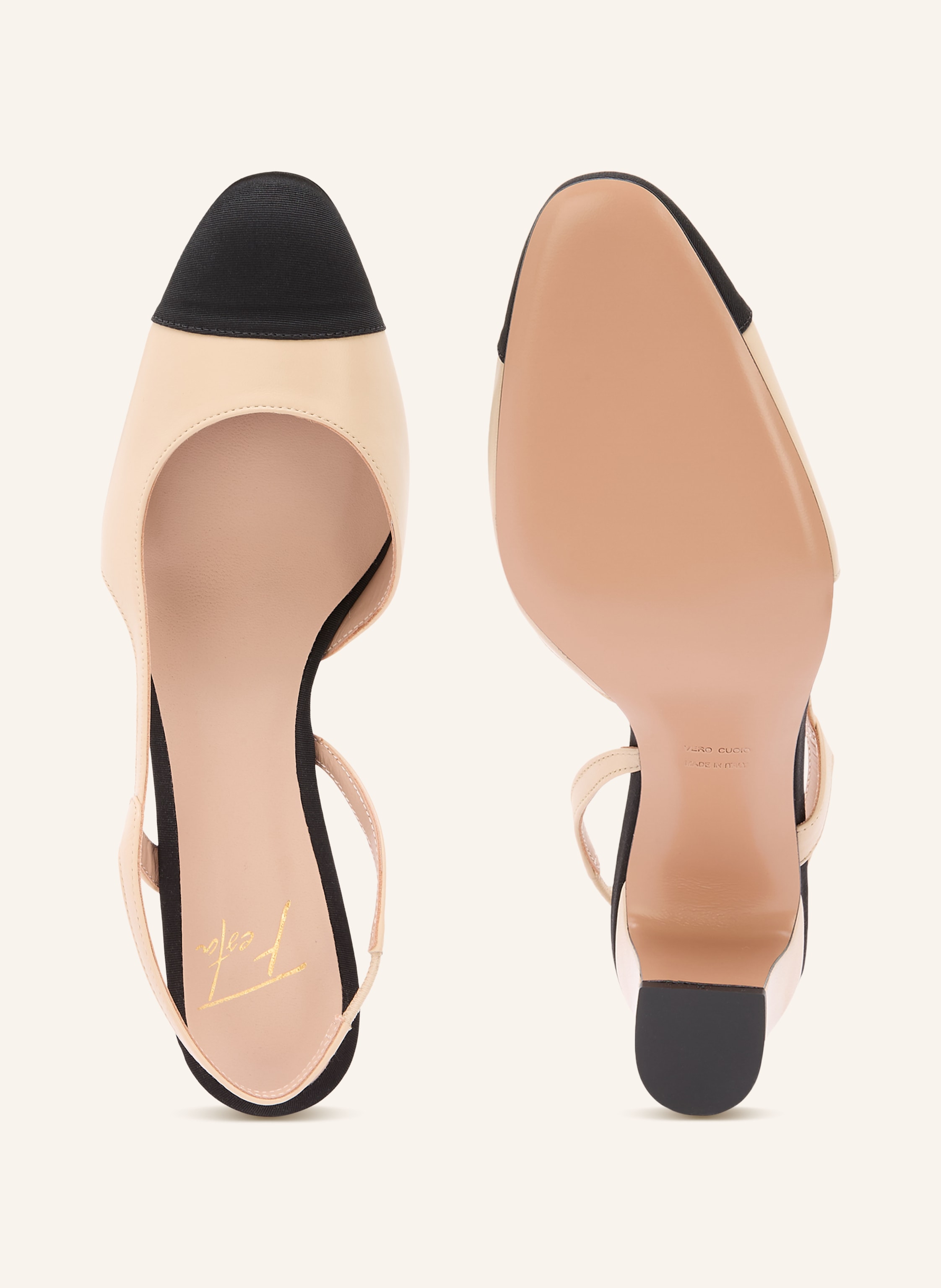 Thumbnail - Festa Slingpumps Shirley beige