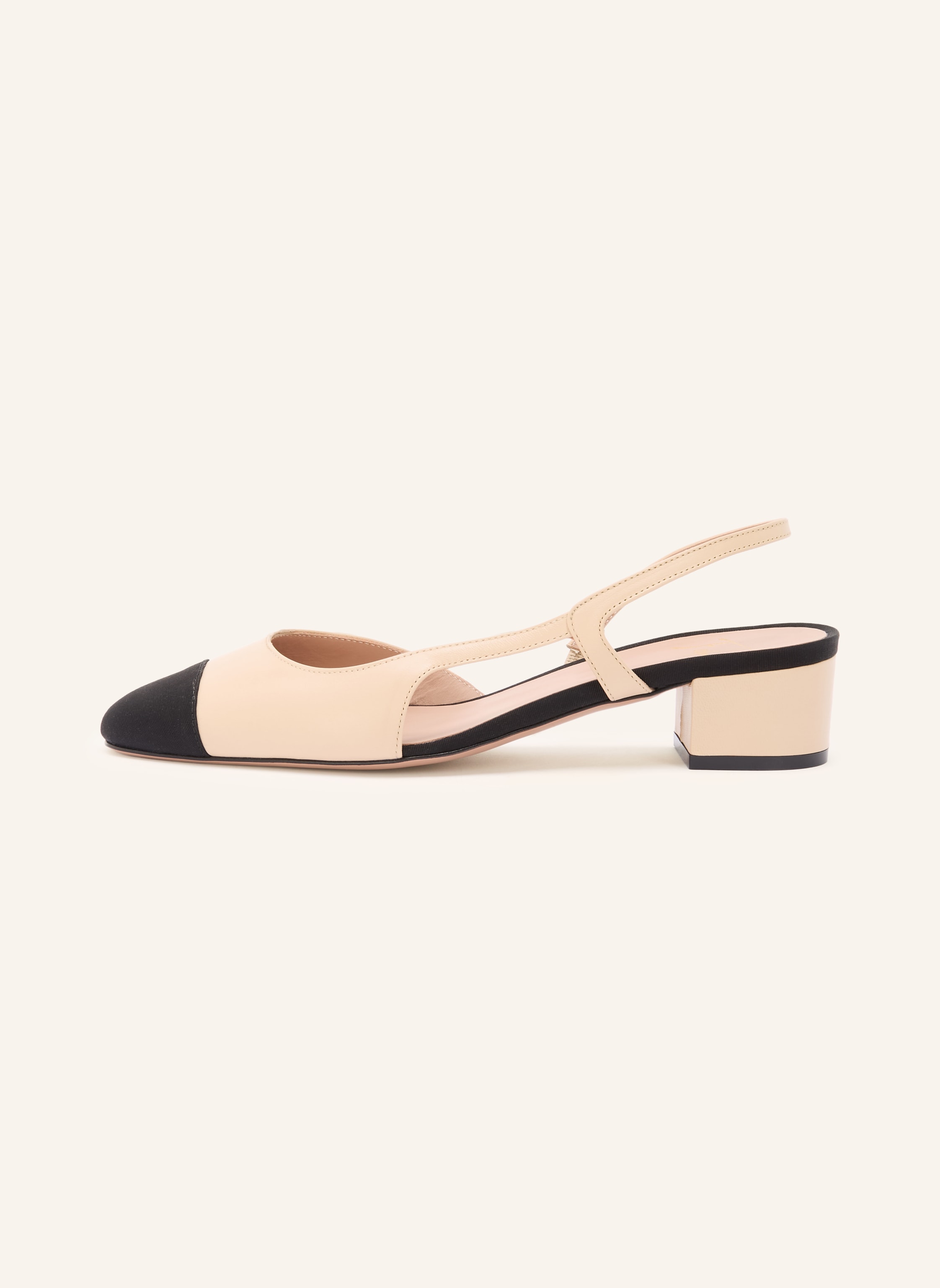 Thumbnail - Festa Slingpumps Rosette beige