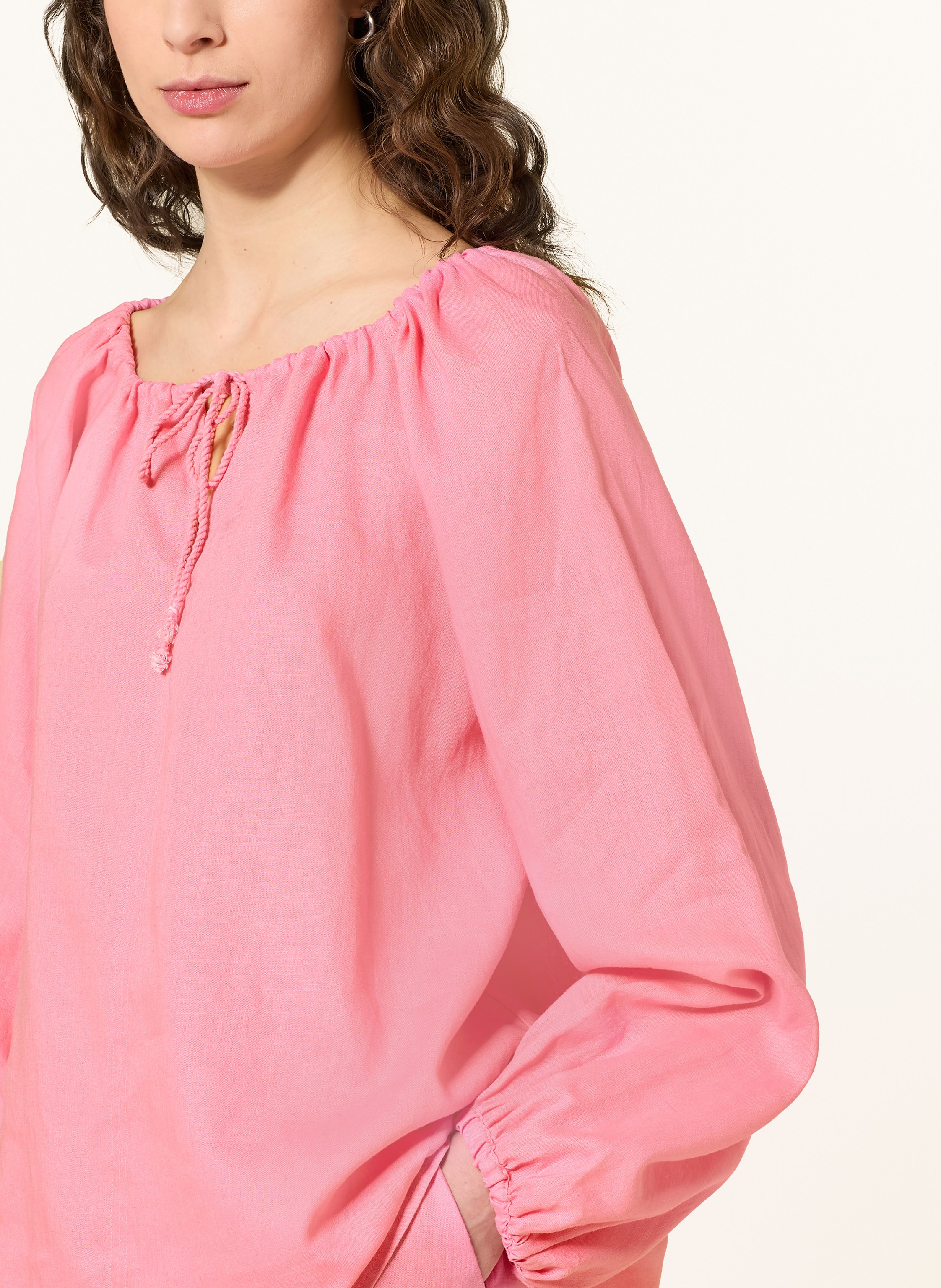 Thumbnail - Lilienfels Blusenshirt Mit Leinen pink