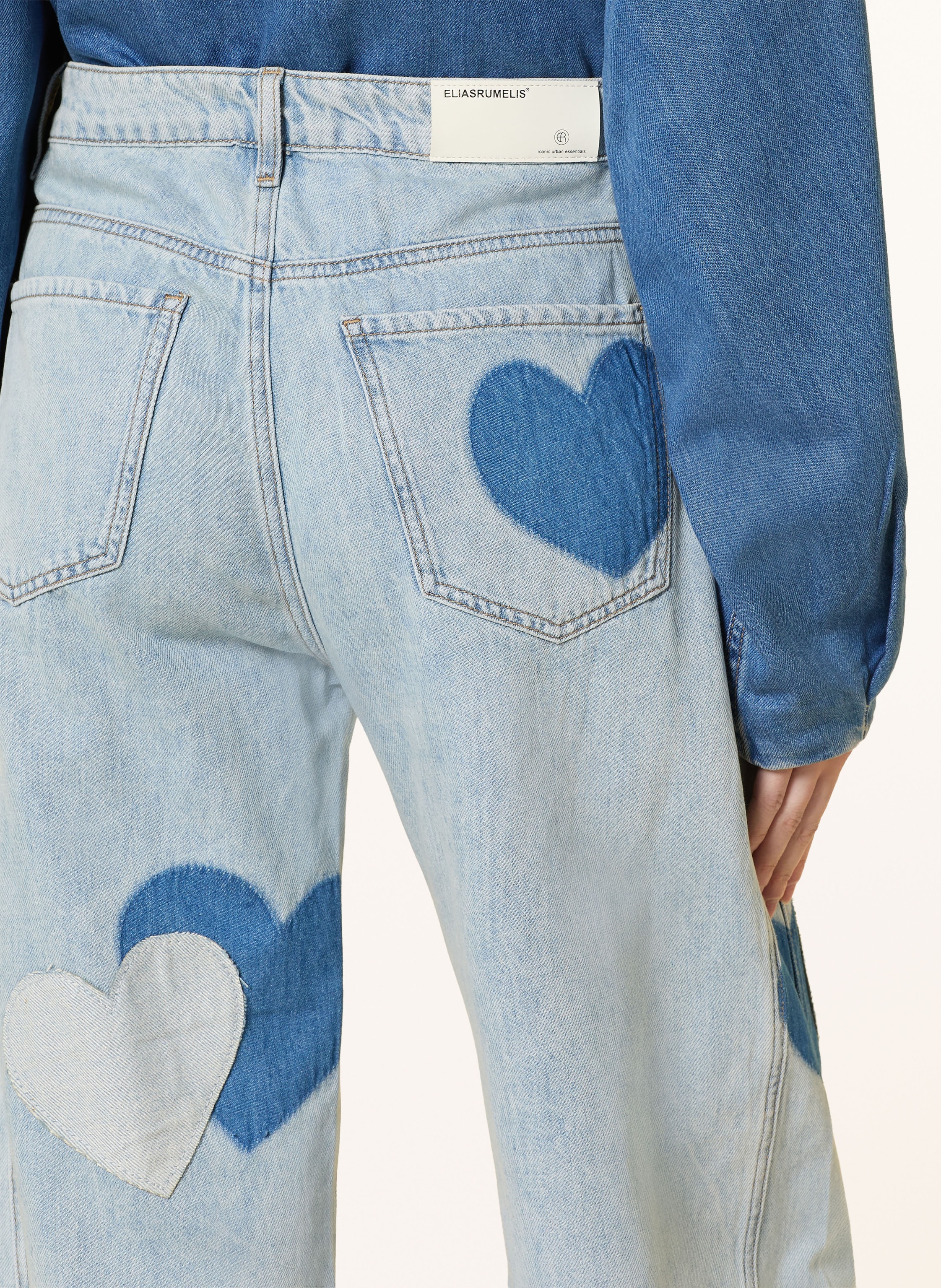 Thumbnail - Elias Rumelis Barrel Jeans Noralie blau