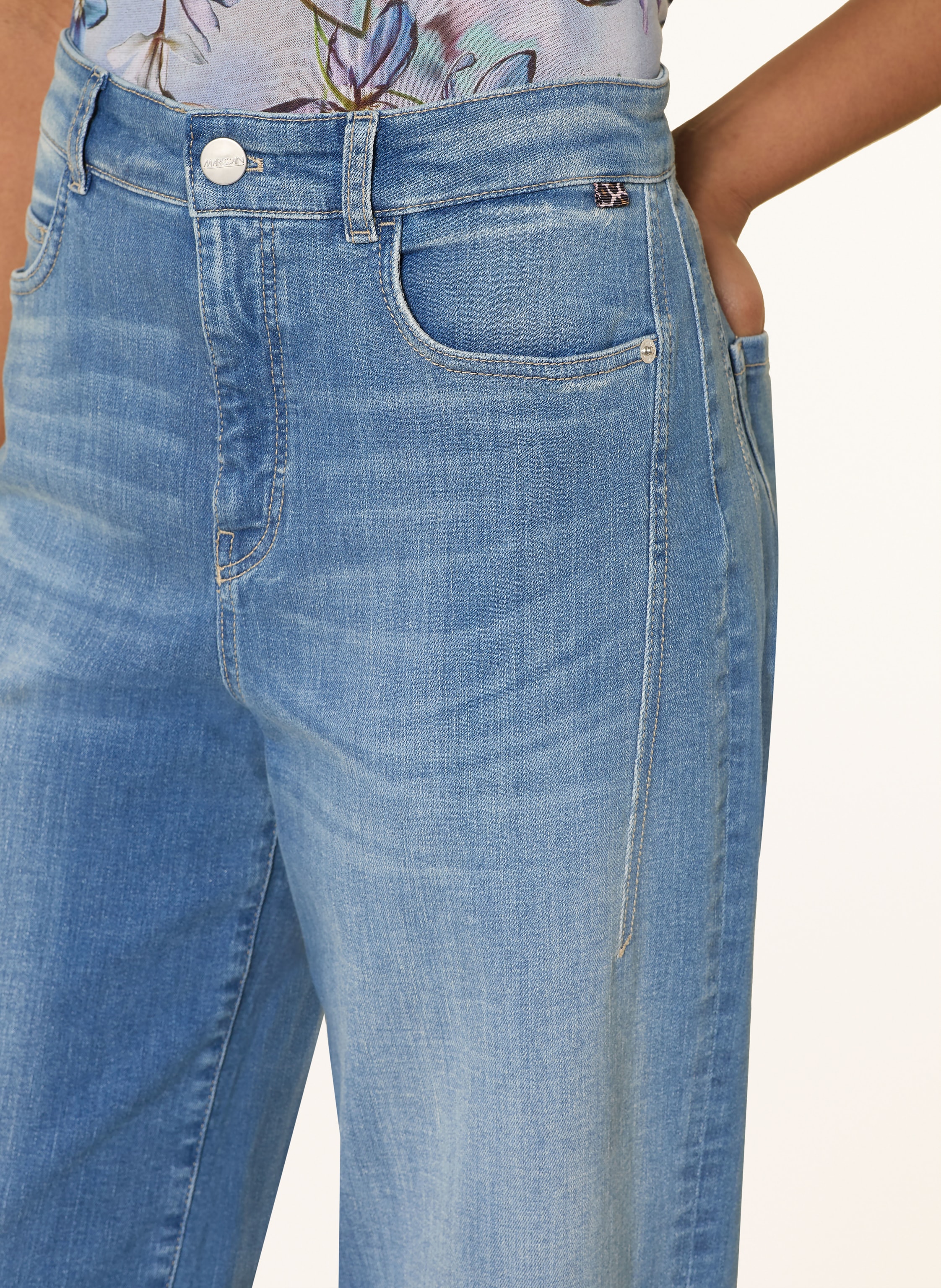 Thumbnail - Marc Cain Barrel Jeans Ruma blau