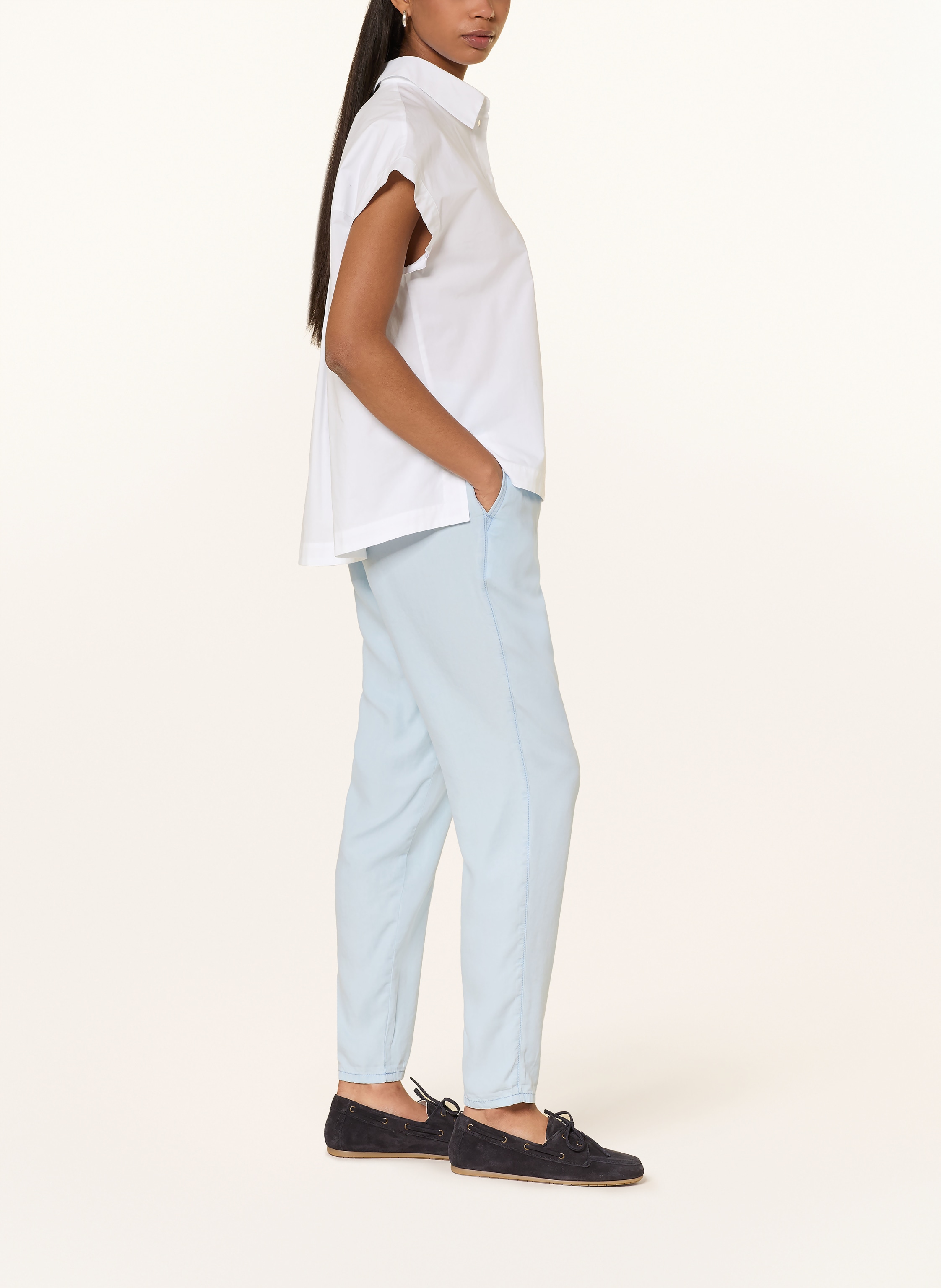 Thumbnail - Marc Cain Hose Rhodos In Jeansoptik blau