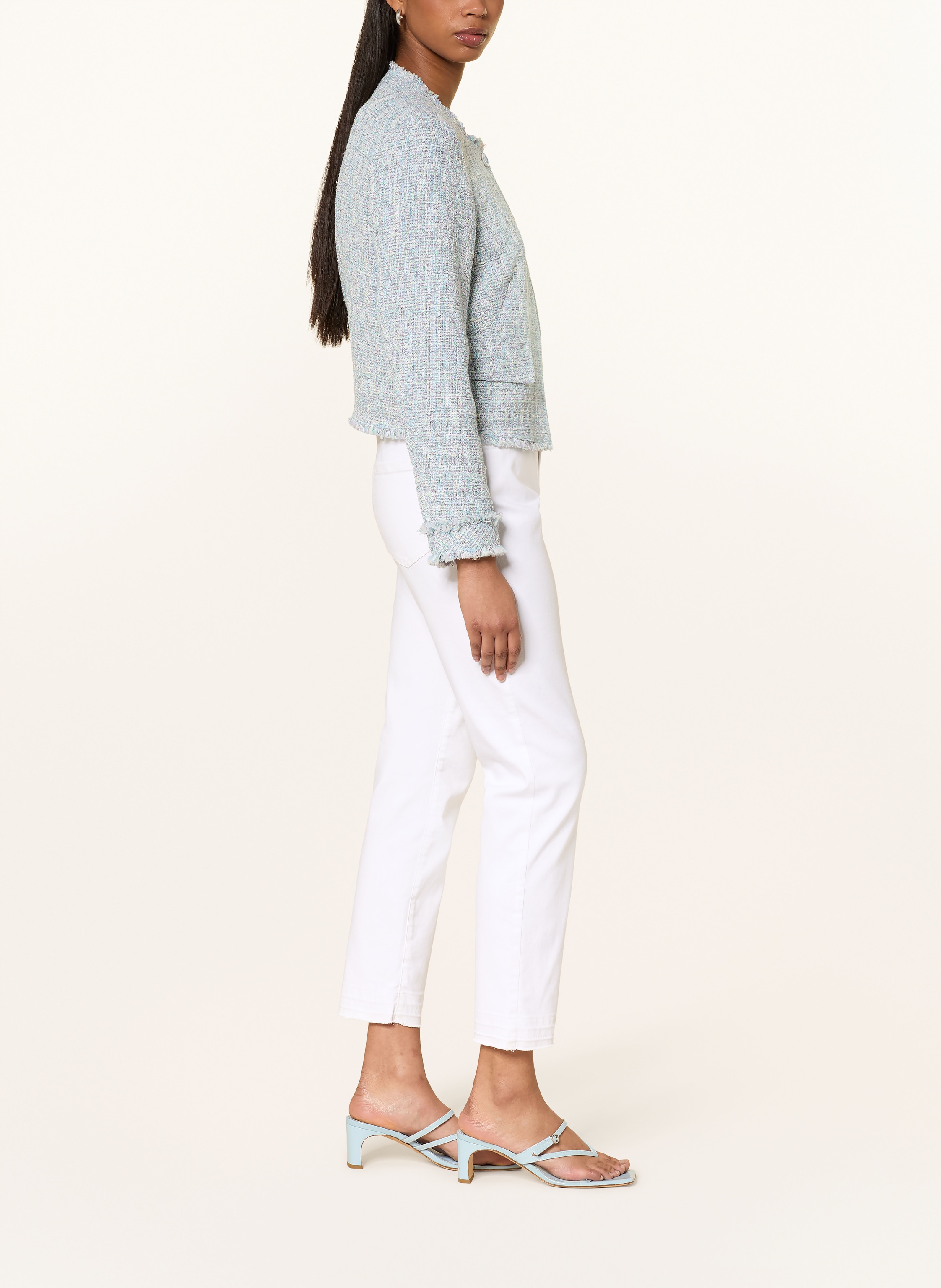 Thumbnail - Marc Cain Straight Jeans Silea Slim Fit weiss