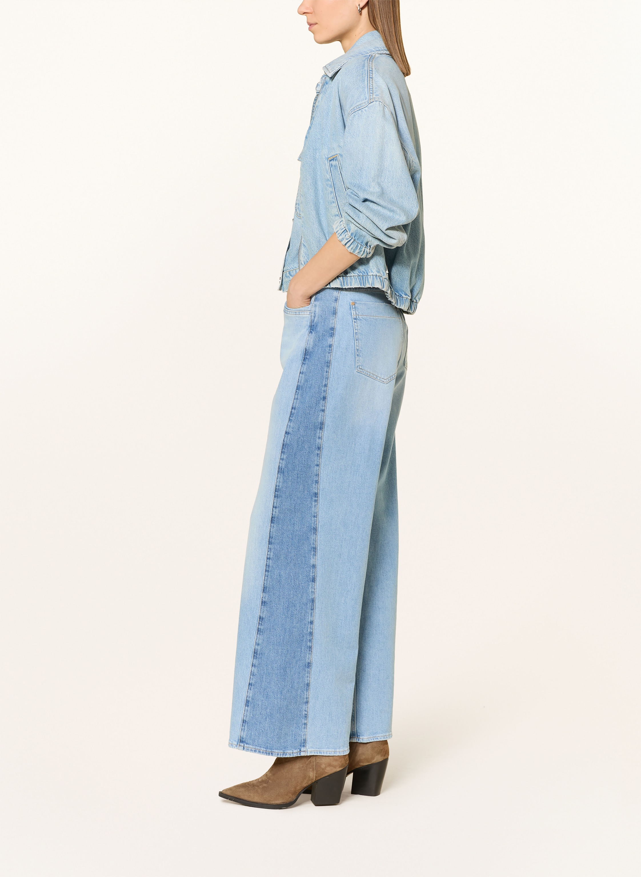 Thumbnail - Brax Wide Leg Jeans Morgan blau