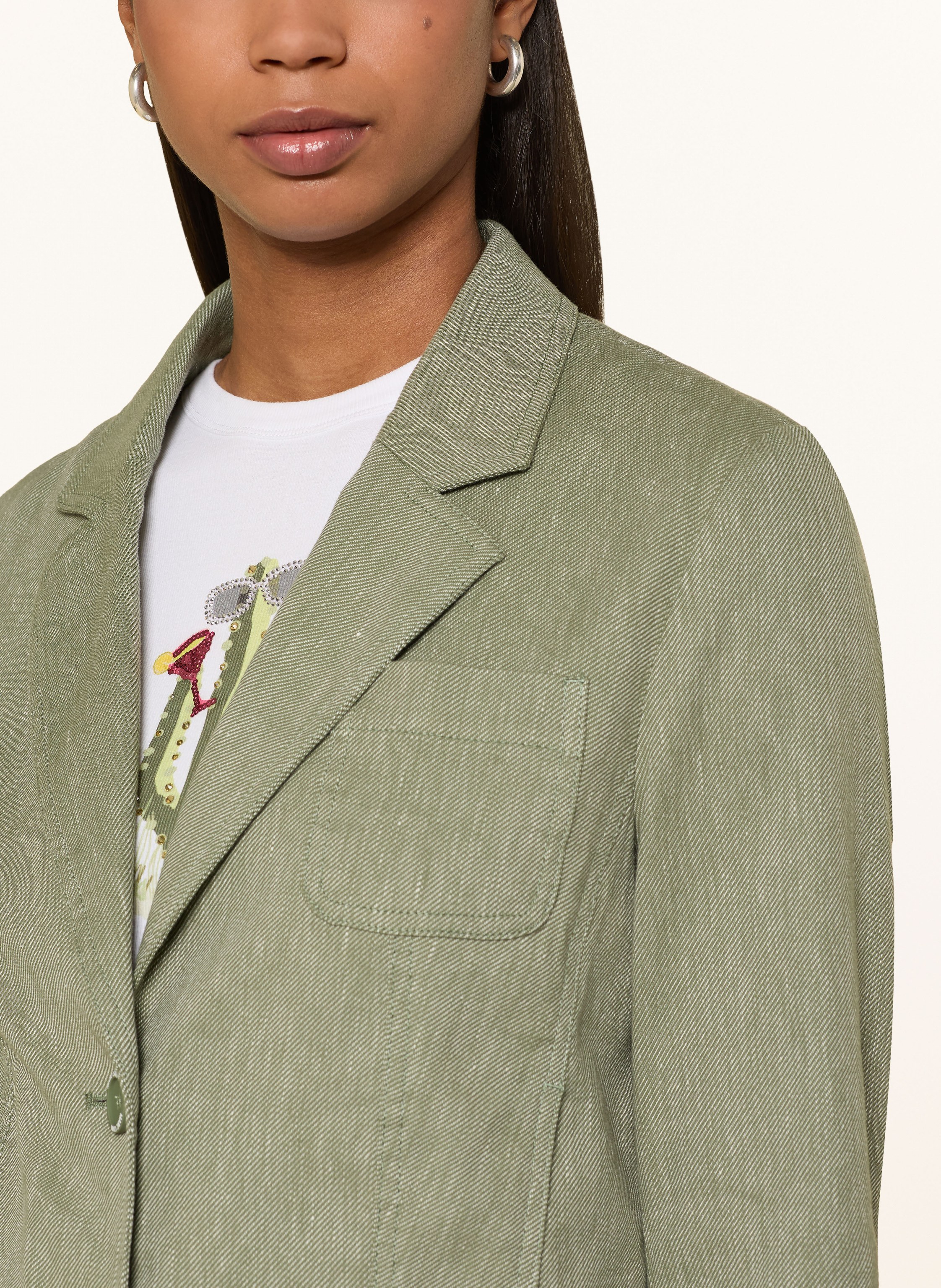 Thumbnail - Marc Cain Blazer Mit Leinen gruen