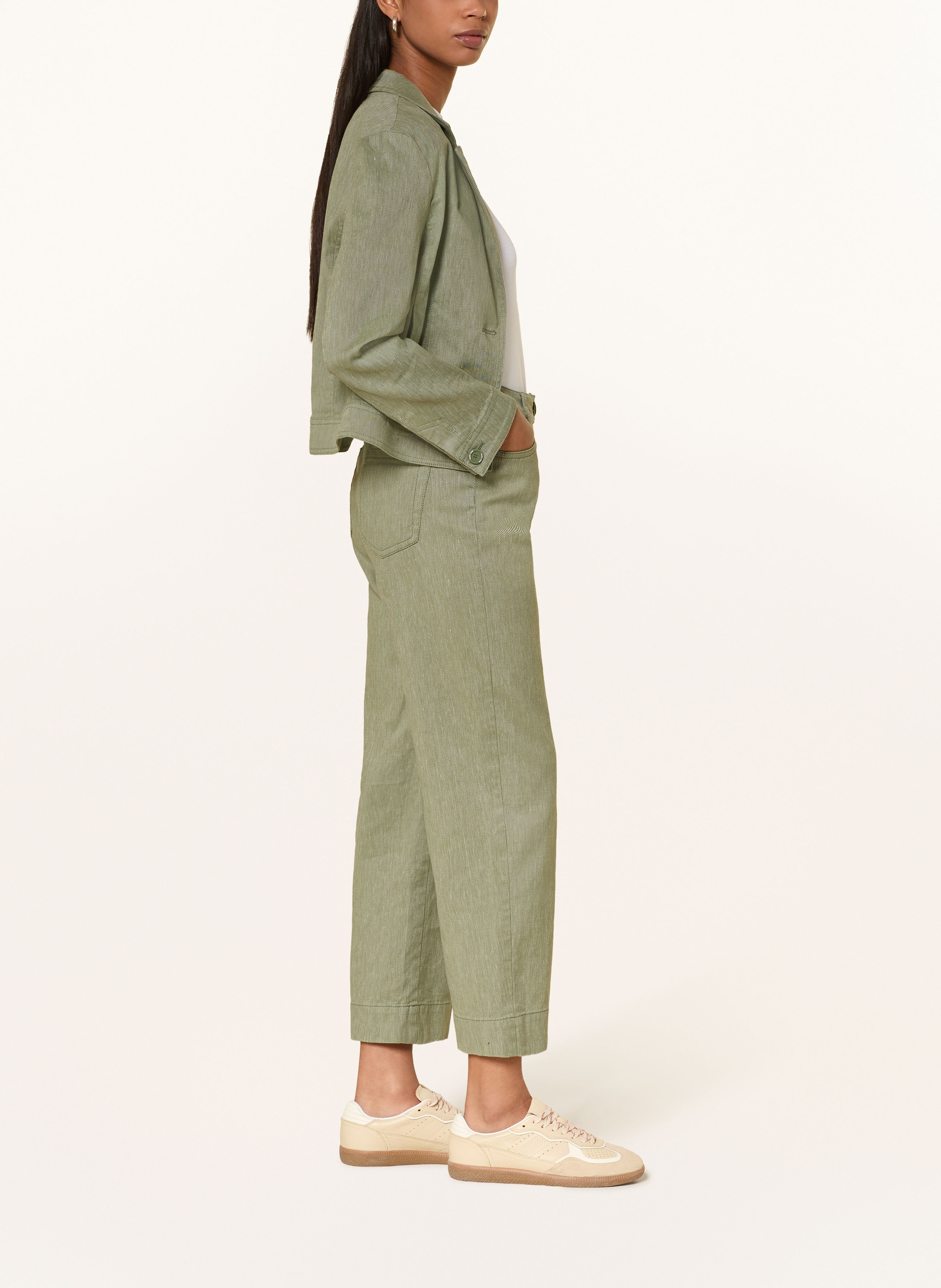 Thumbnail - Marc Cain 7/8-Hose Wukari Mit Leinen gruen