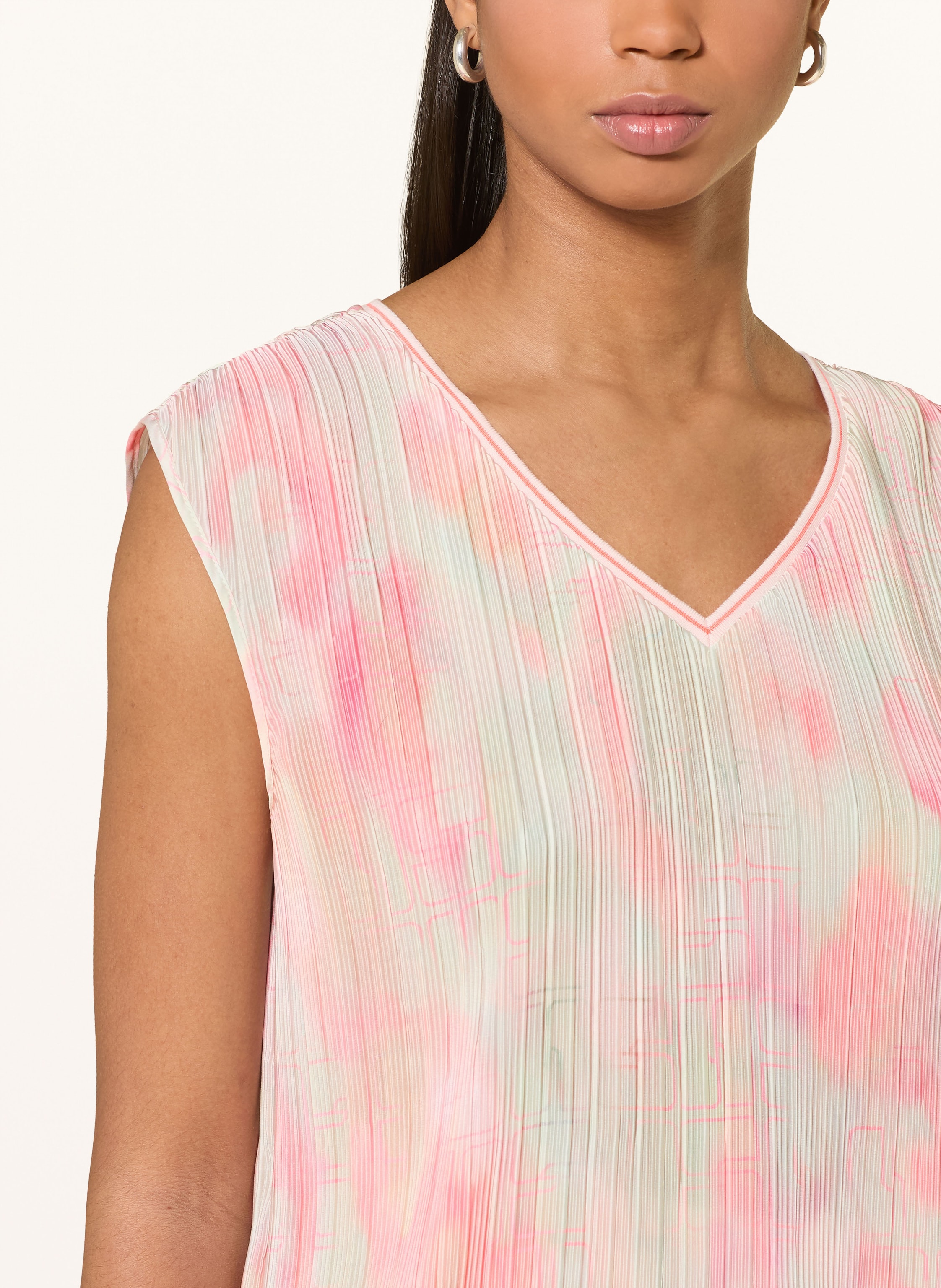 Thumbnail - Marc Cain Blusenshirt Mit Plissees rosa