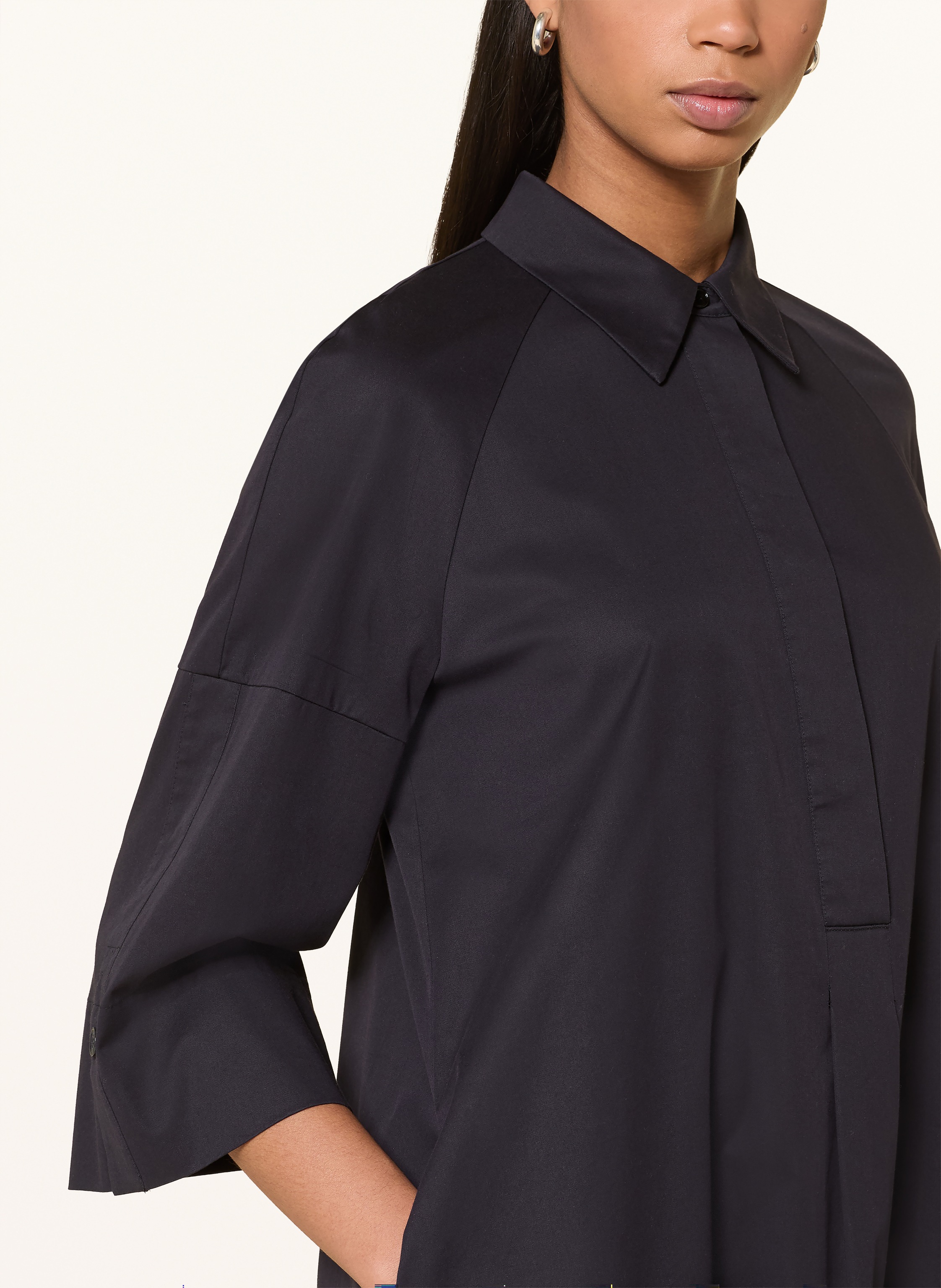 Thumbnail - Marc Cain Hemdblusenkleid Mit 3/4-Arm blau