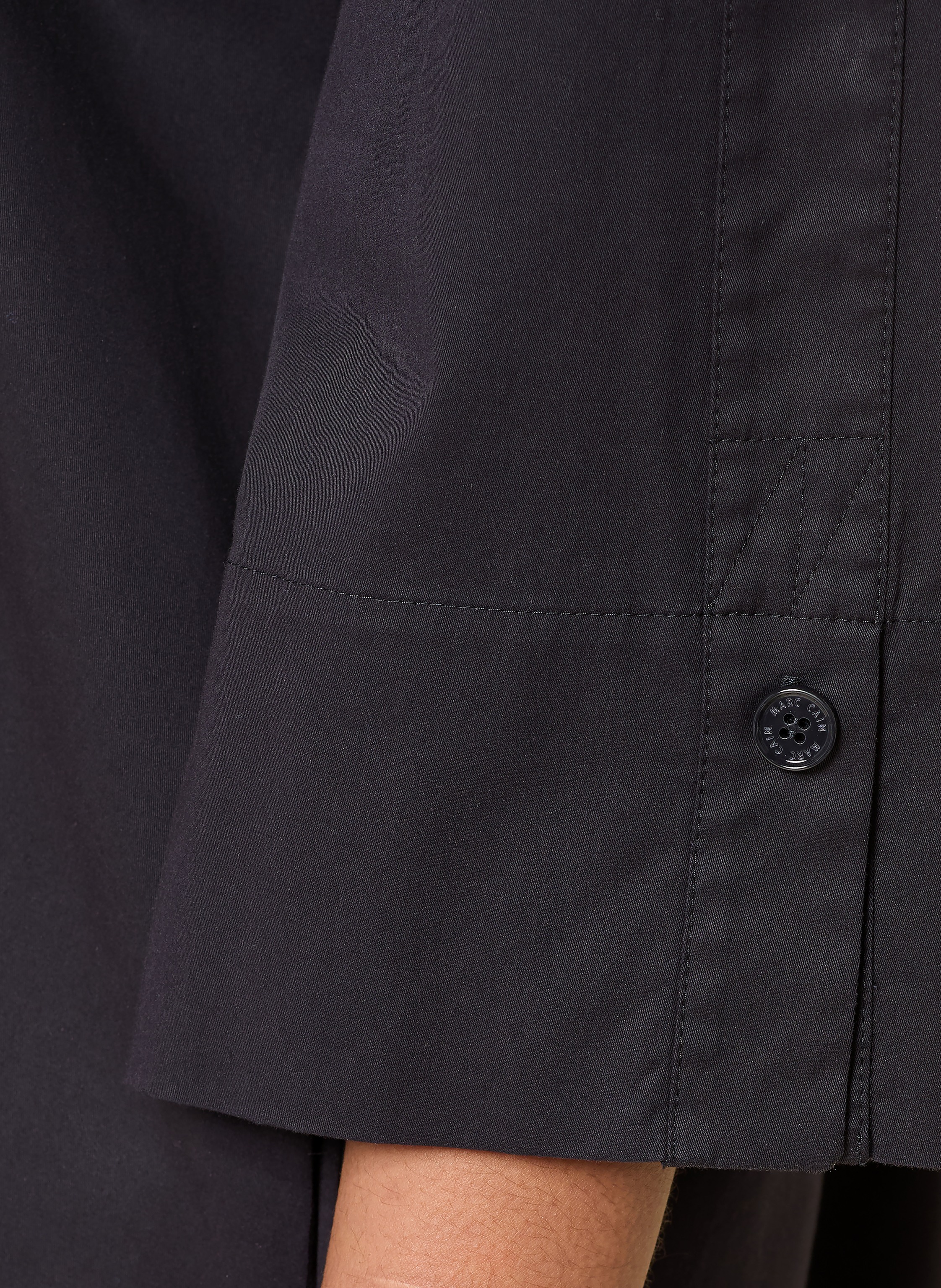 Thumbnail - Marc Cain Hemdblusenkleid Mit 3/4-Arm blau