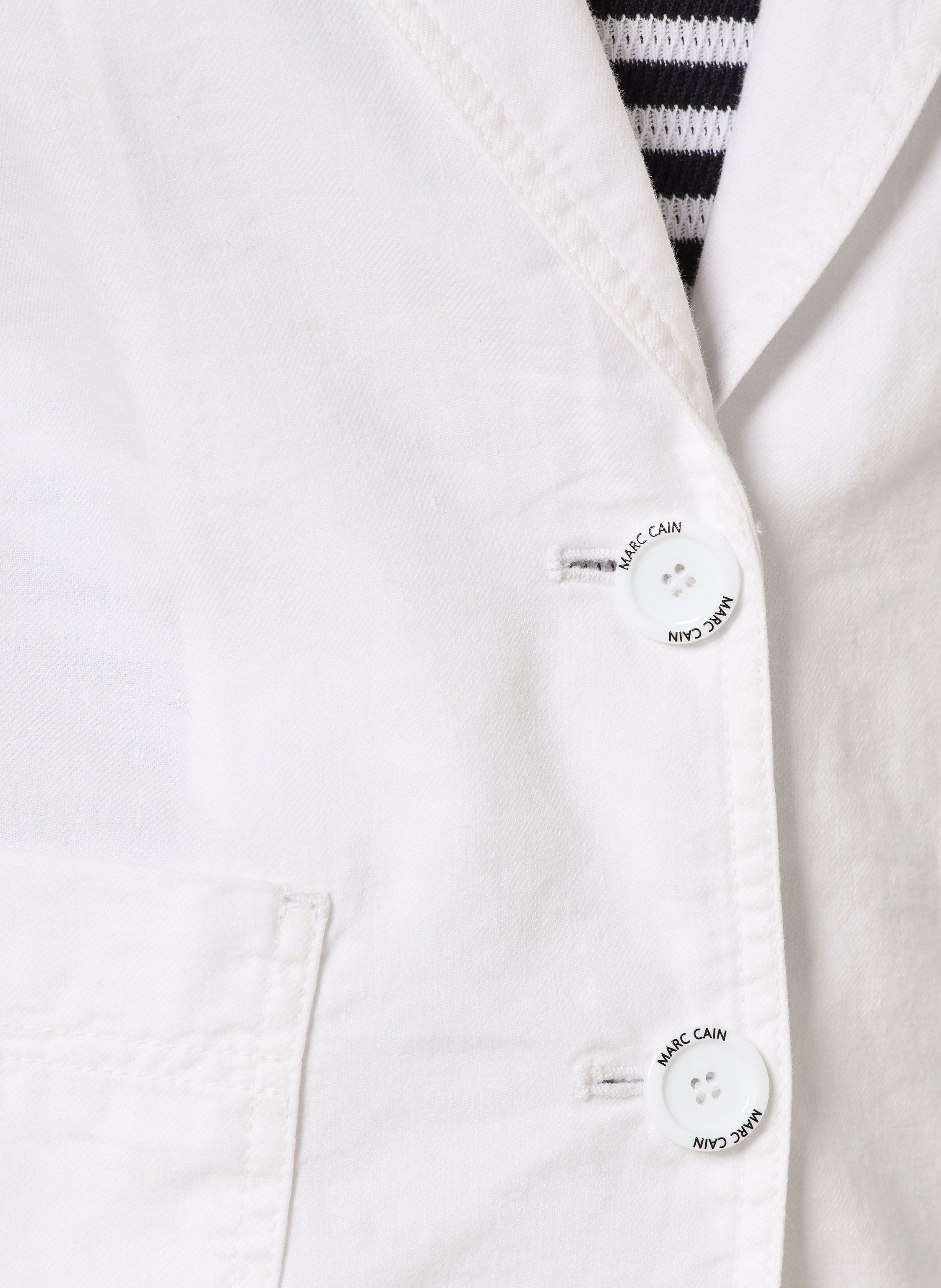 Thumbnail - Marc Cain Blazer Mit Leinen weiss