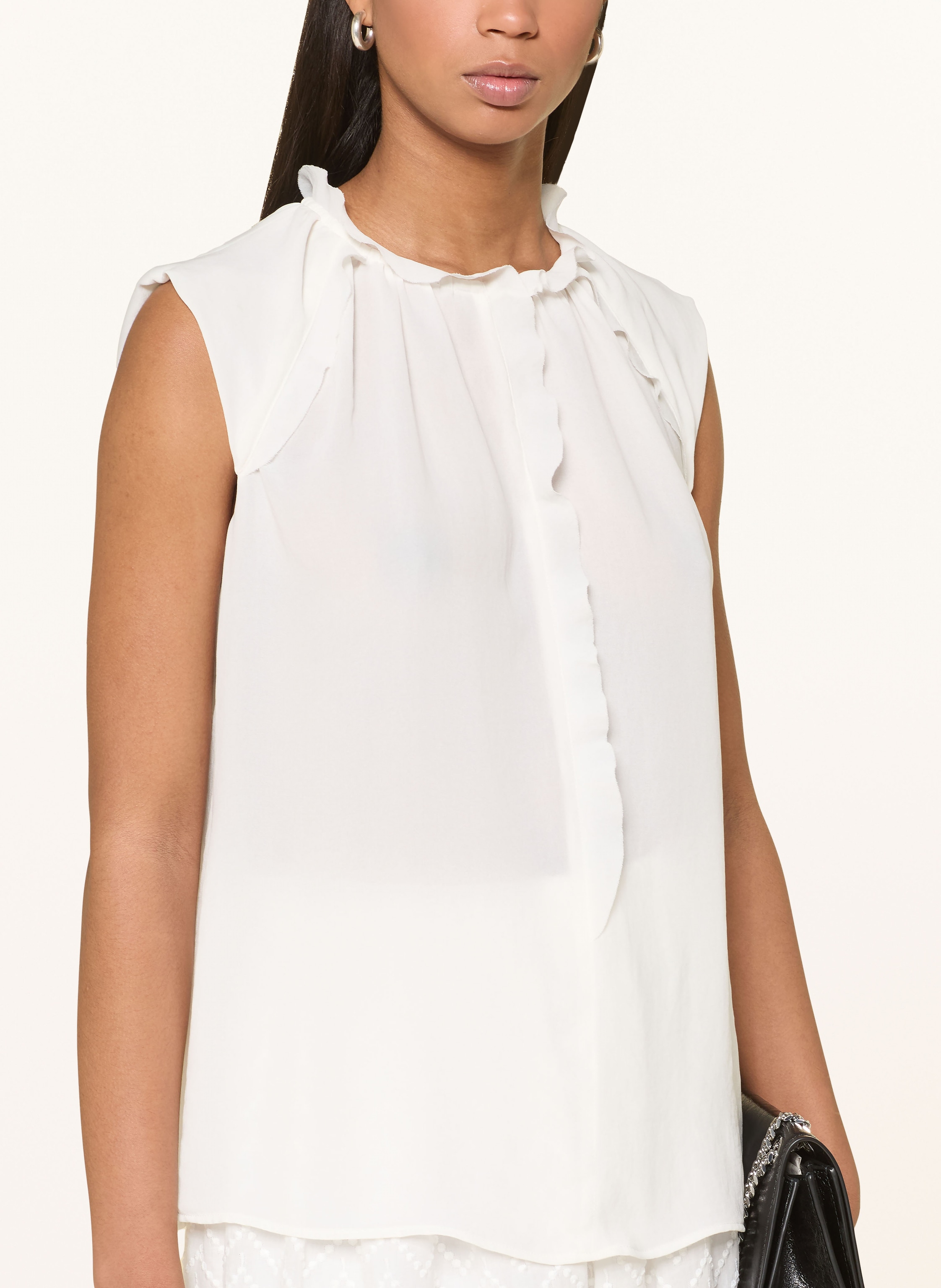 Thumbnail - Marc Cain Blusentop Mit Rüschen weiss