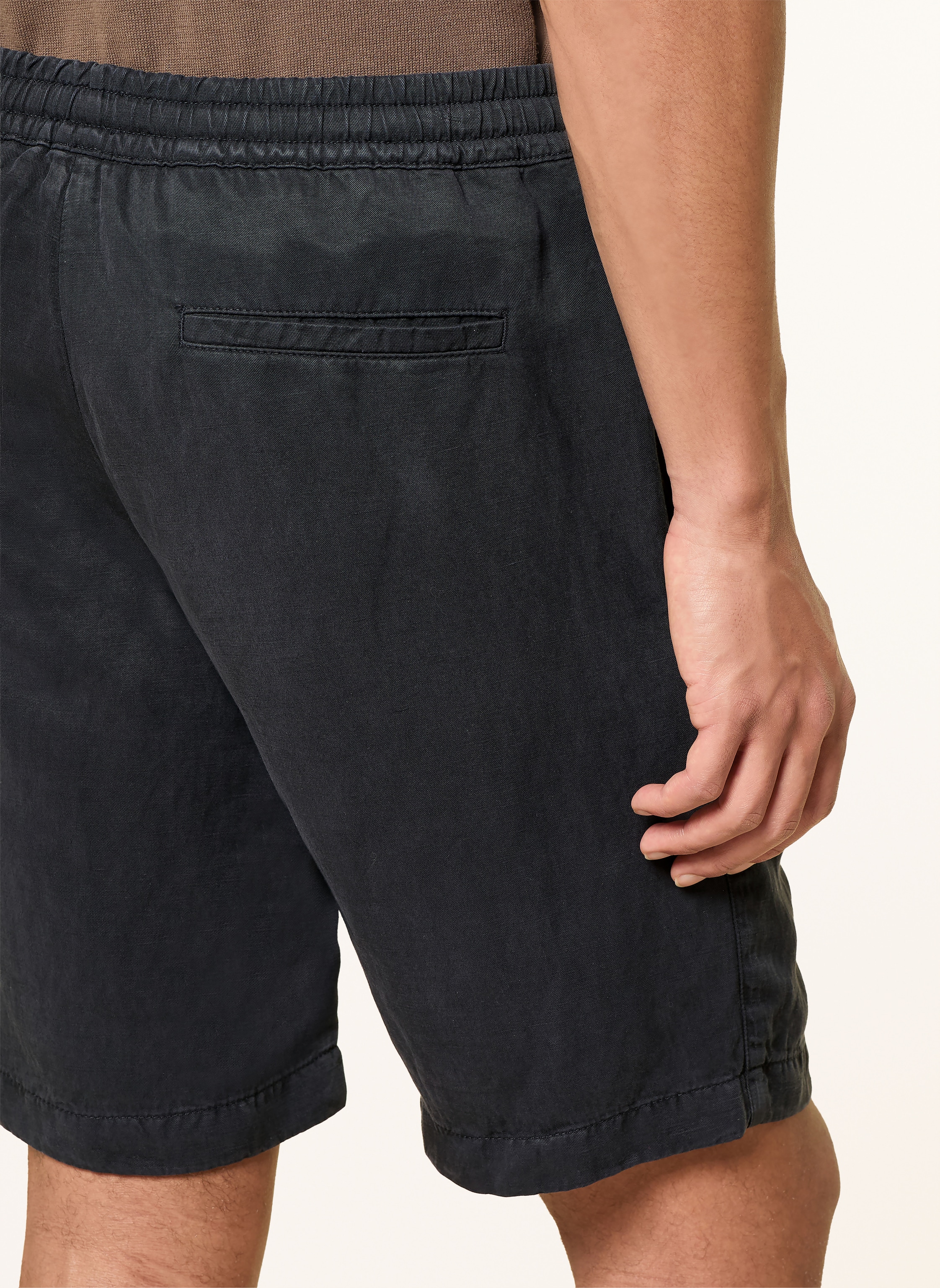 Thumbnail - Strellson Shorts Kaji Relaxed Fit Mit Leinen blau