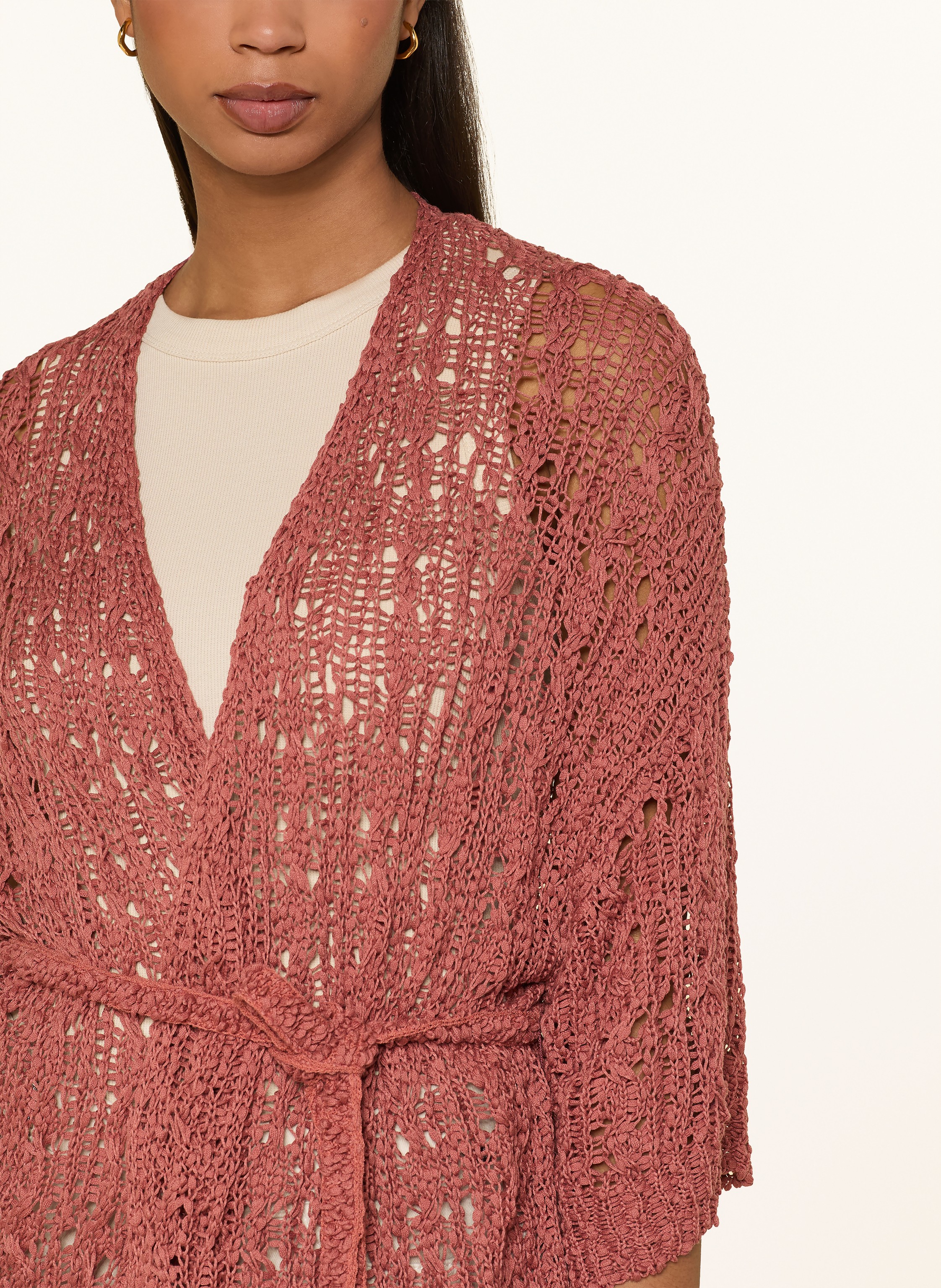 Thumbnail - Marc Cain Strickhülle Mit 3/4-Arm rot