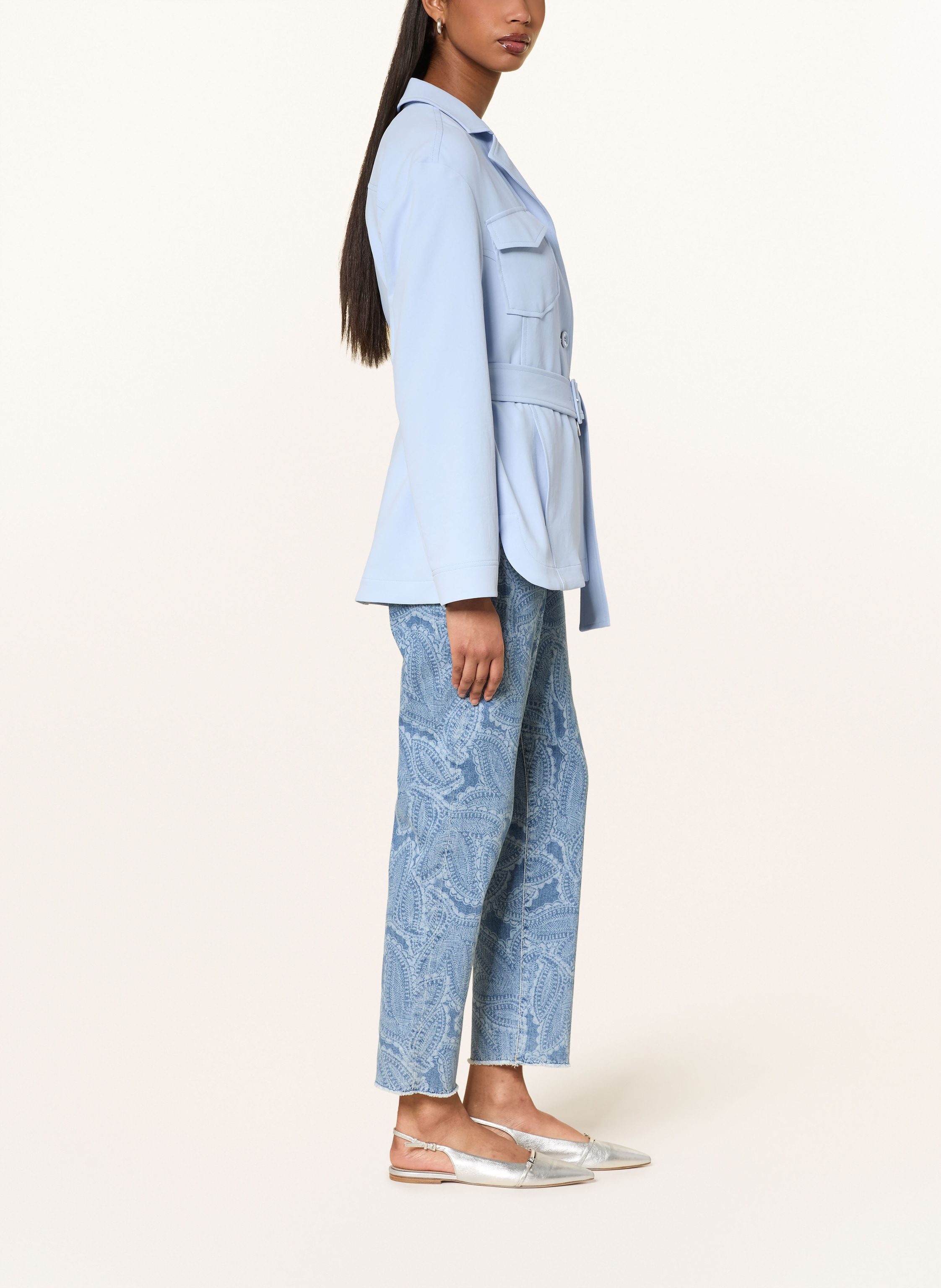 Thumbnail - Marc Cain Mom Jeans Roha Relaxed Fit blau