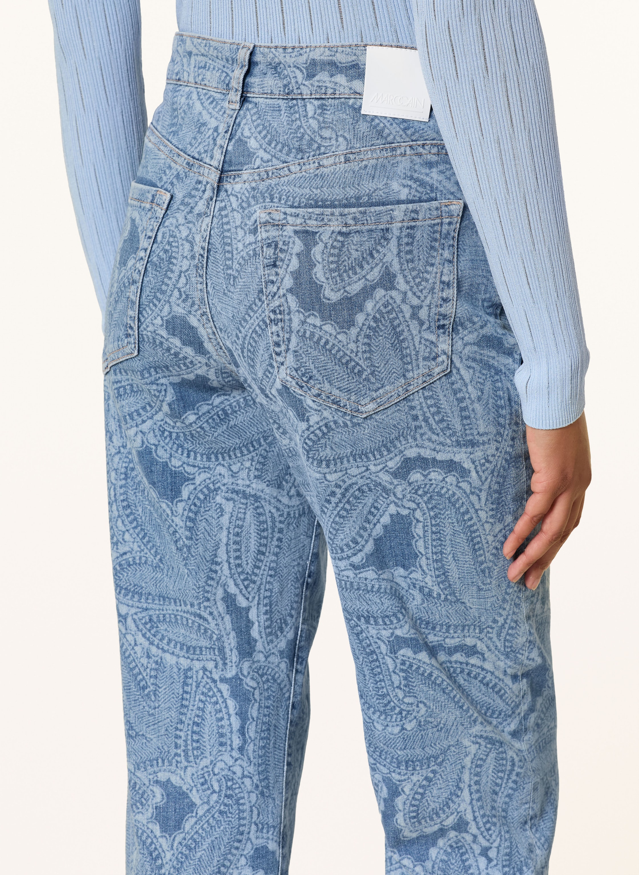 Thumbnail - Marc Cain Mom Jeans Roha Relaxed Fit blau