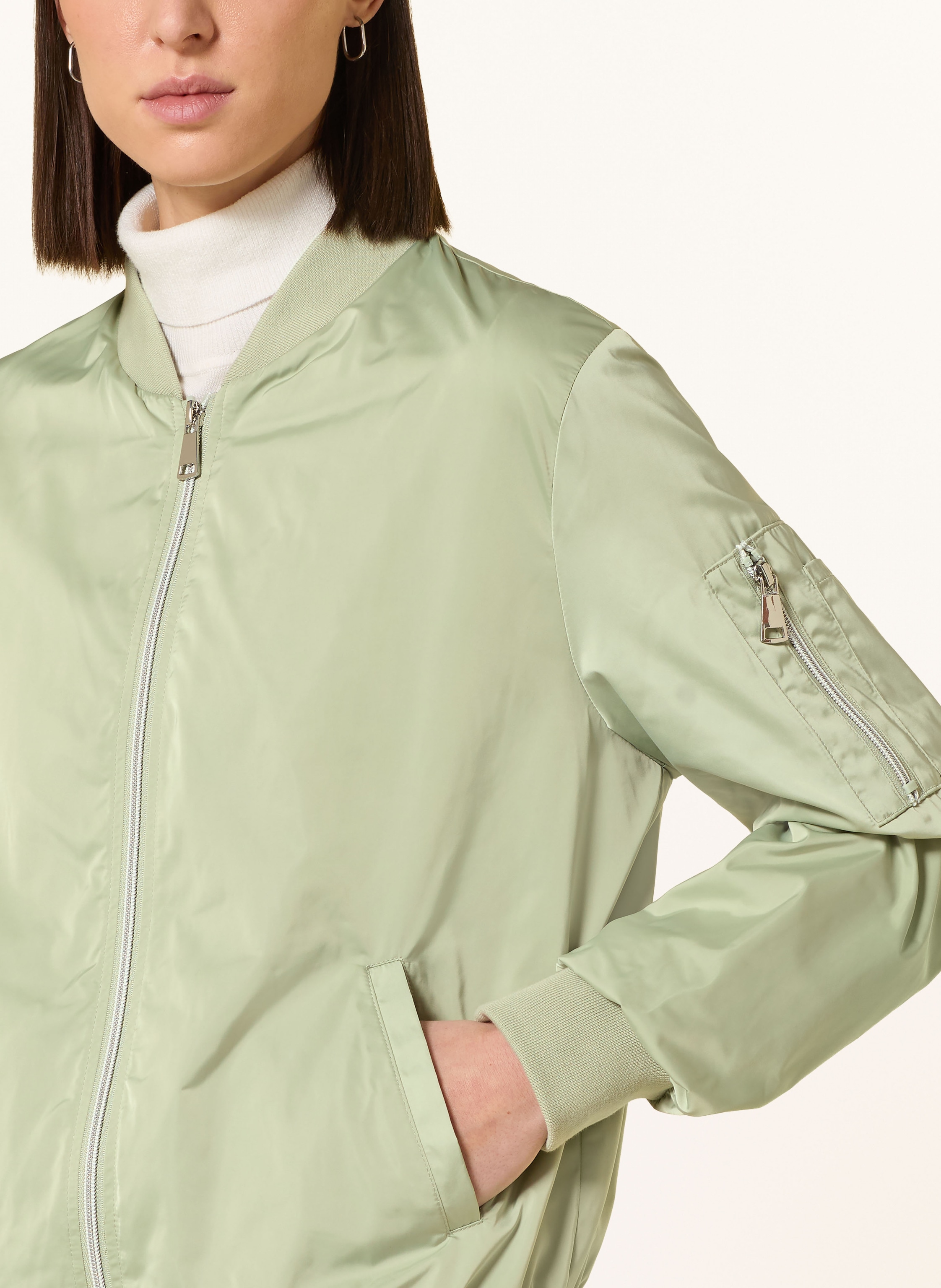 Thumbnail - White Label Satinblouson gruen