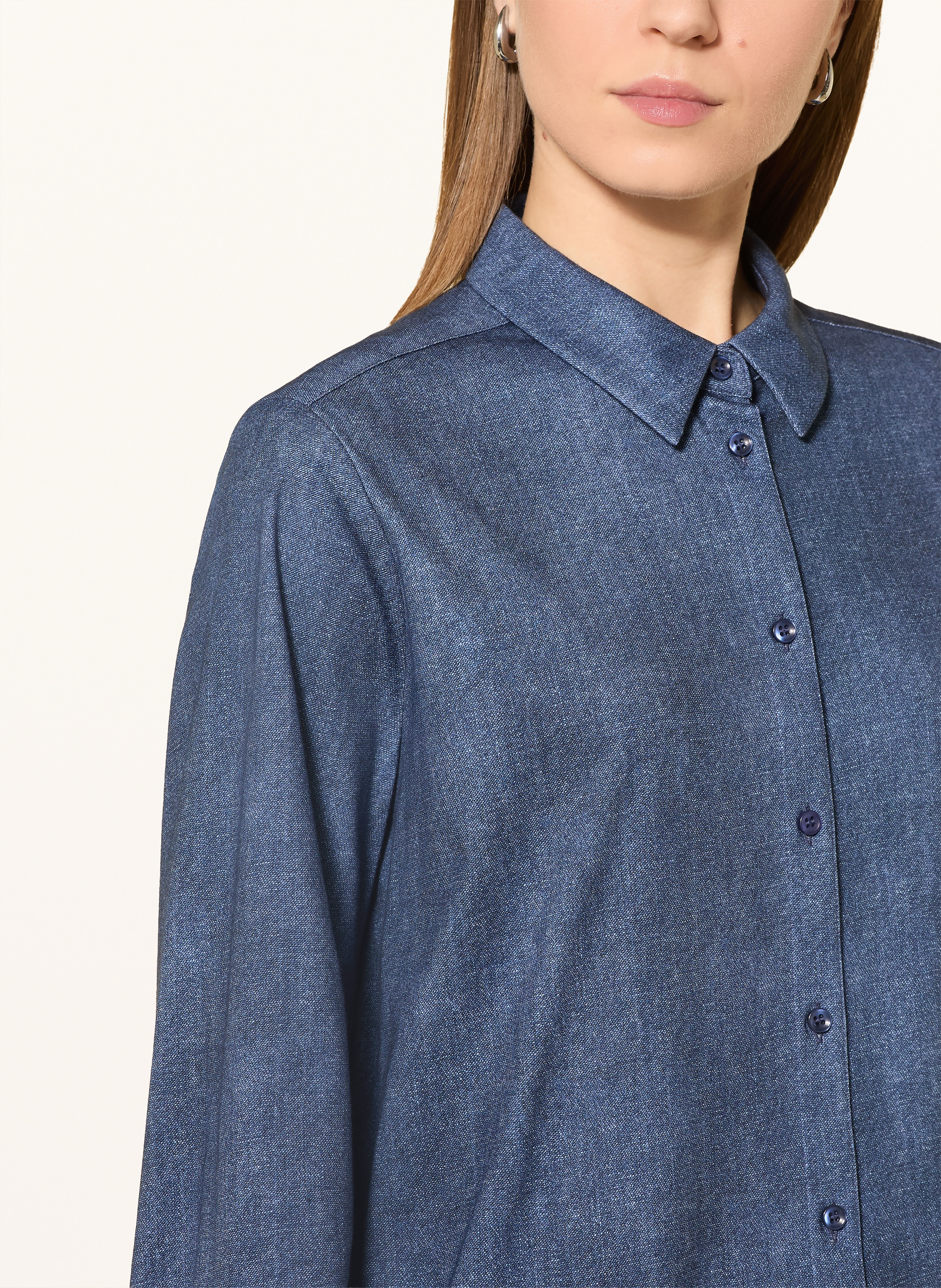 Thumbnail - Desoto Hemdbluse Lizzy In Jeansoptik blau