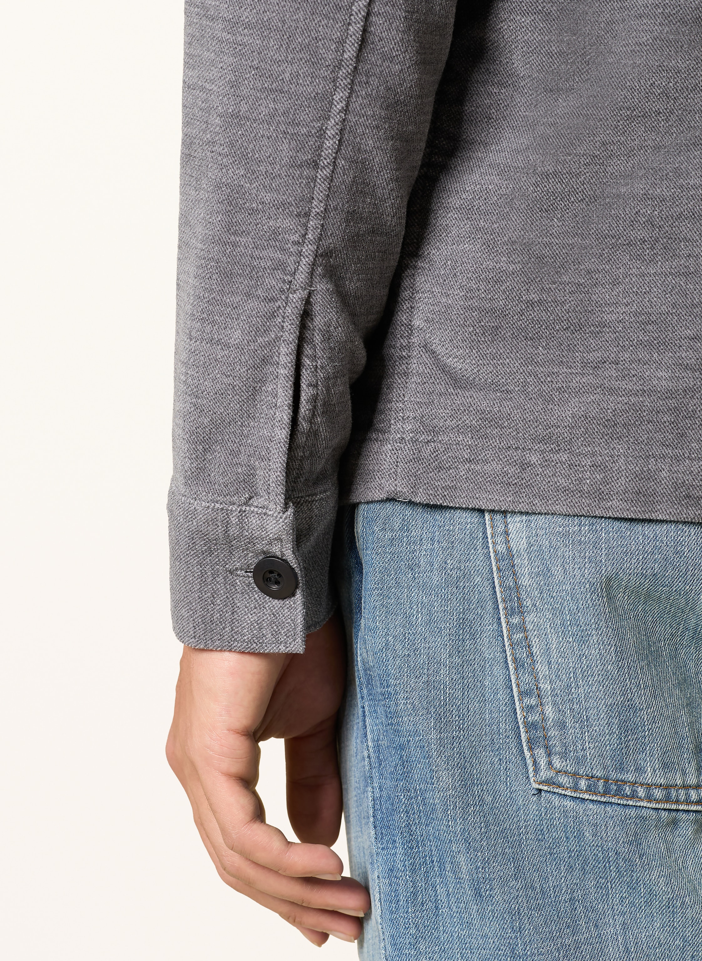 Thumbnail - Allsaints Overshirt Hawker grau