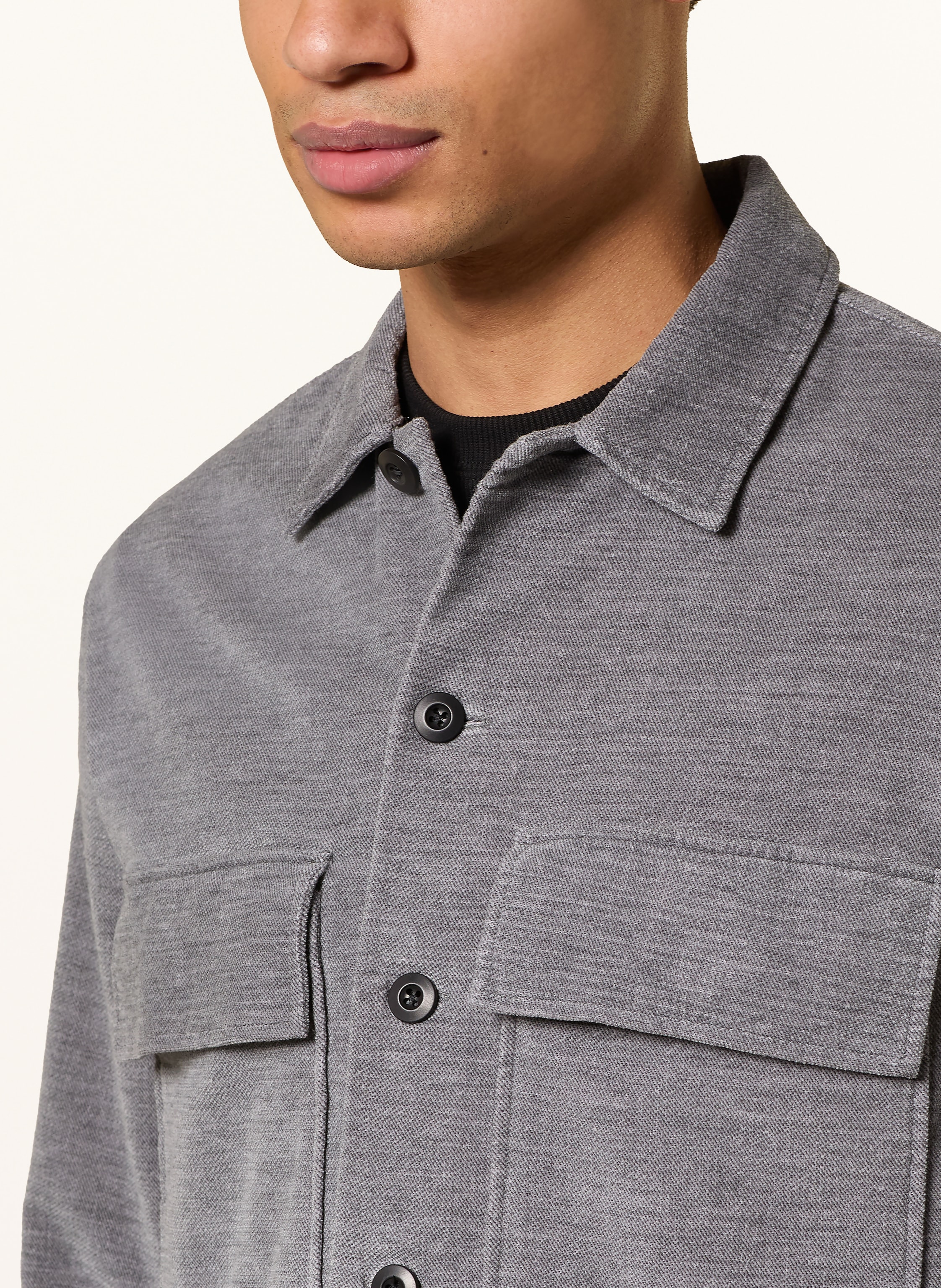 Thumbnail - Allsaints Overshirt Hawker grau