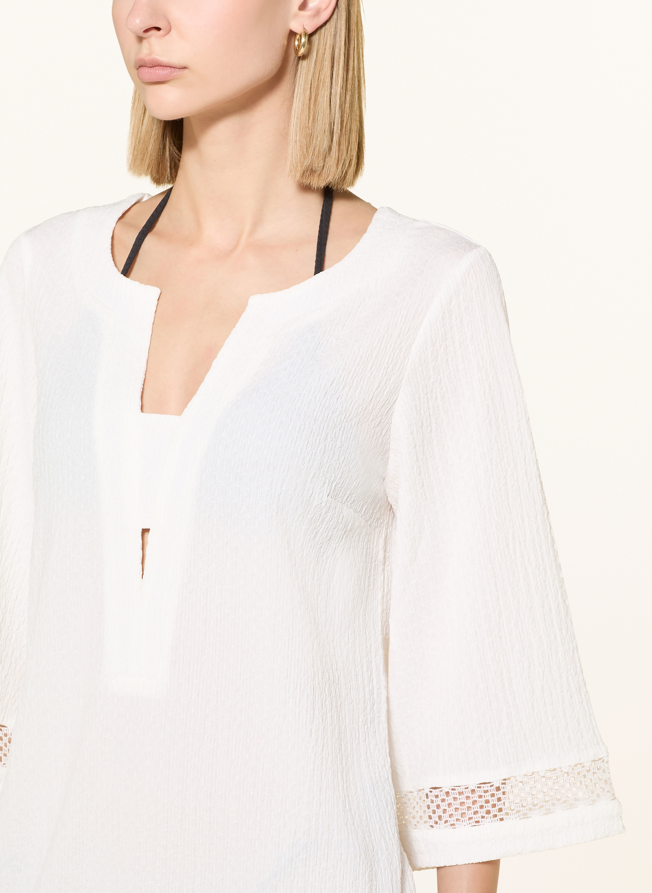 Thumbnail - Maryan Mehlhorn Strandkleid Mit 3/4-Arm weiss