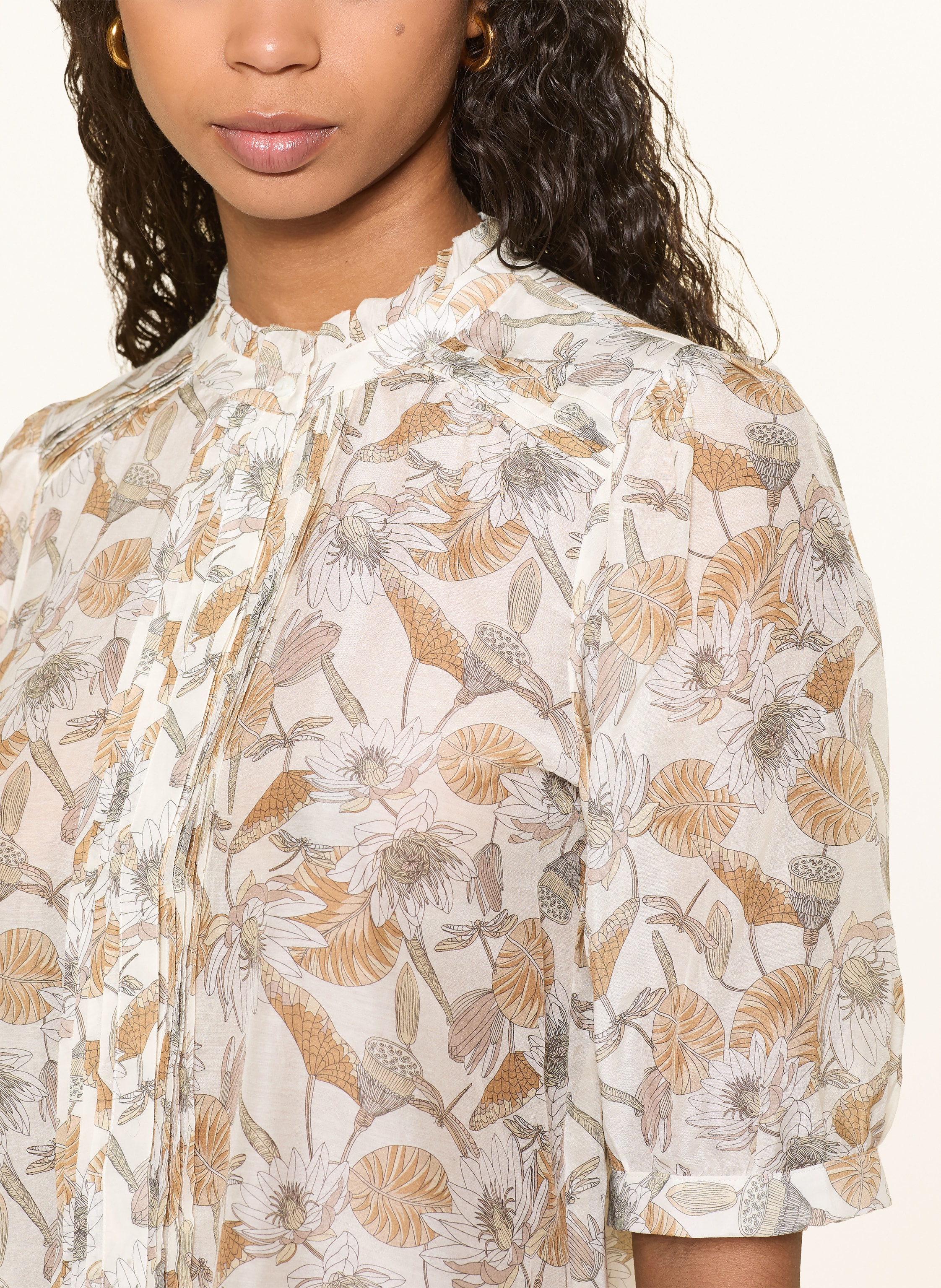 Thumbnail - Hemisphere Bluse Mit Seide weiss