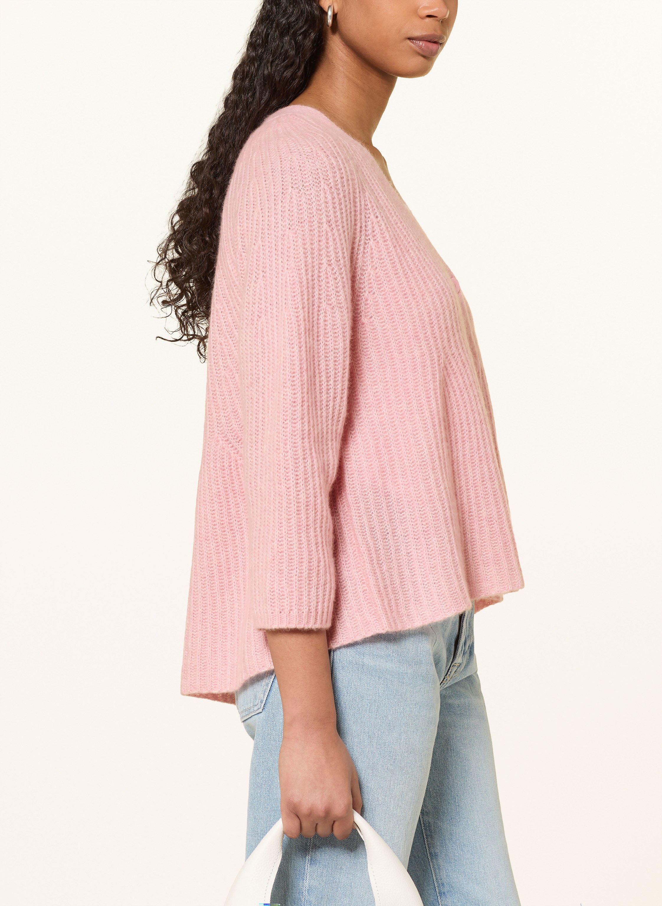 Thumbnail - Hemisphere Strickjacke Mit Cashmere rosa